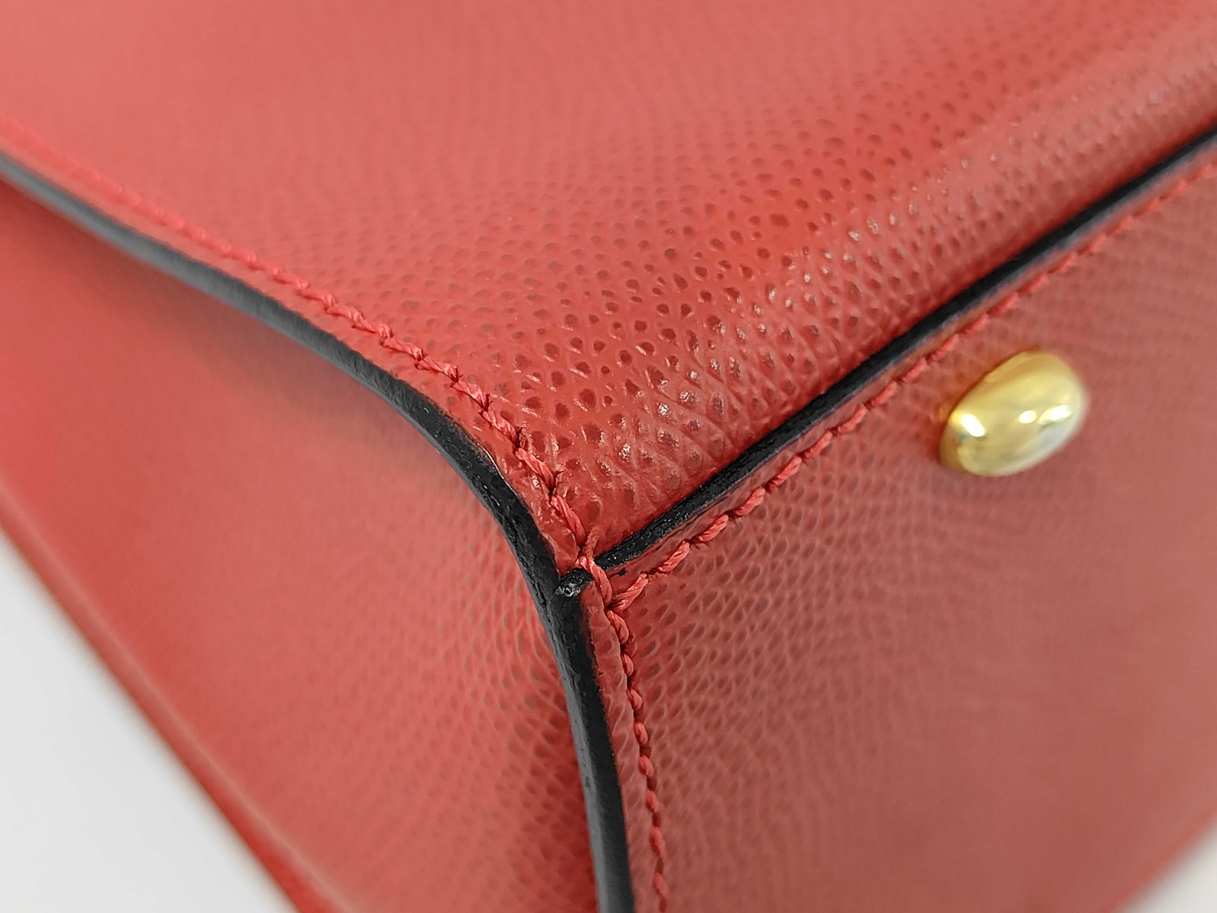 Grain Calf Full Leather Logo Turnlock Handbag 2-Way - Handbag — view 3
