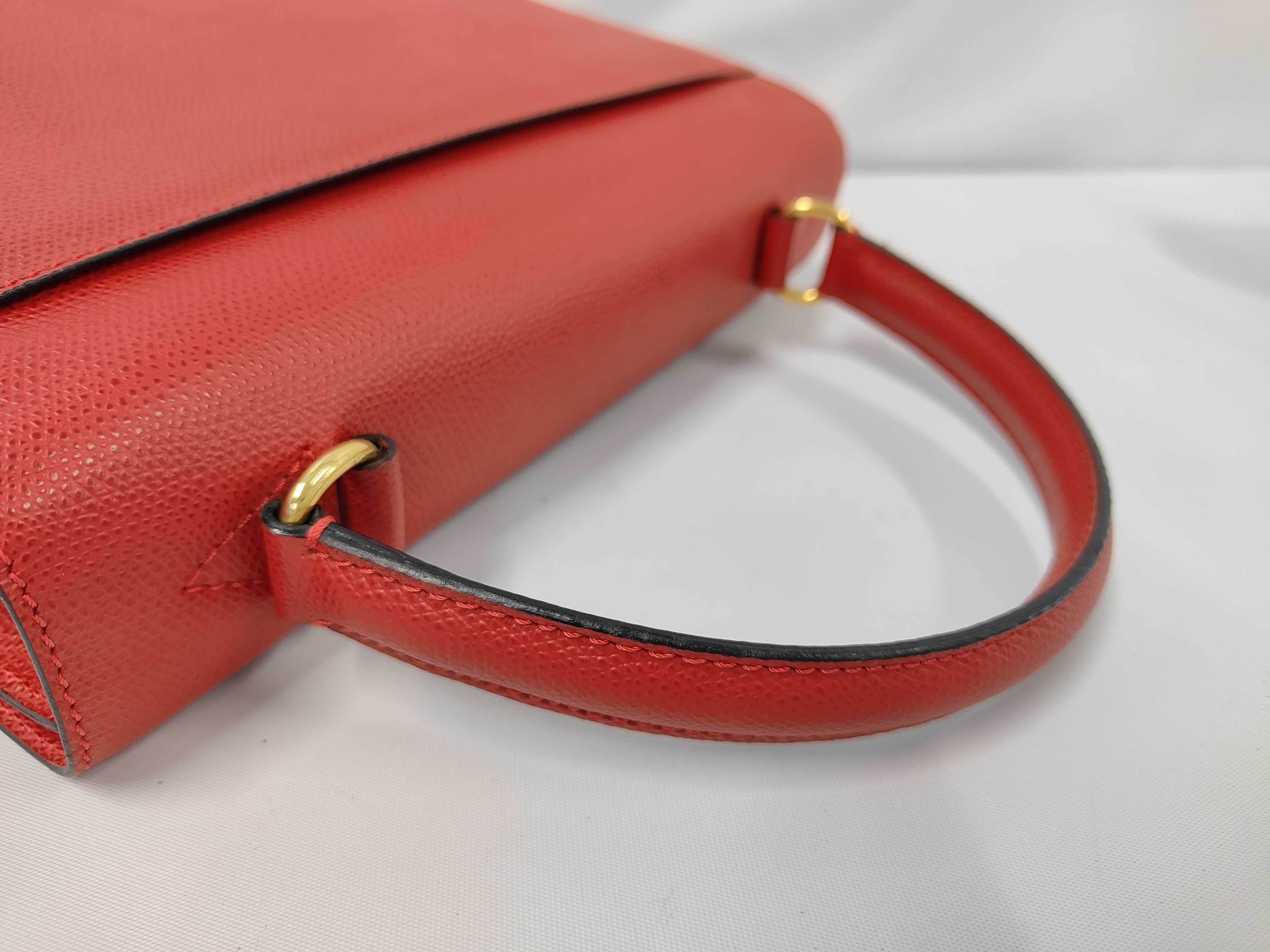 Grain Calf Full Leather Logo Turnlock Handbag 2-Way - Handbag — view 5