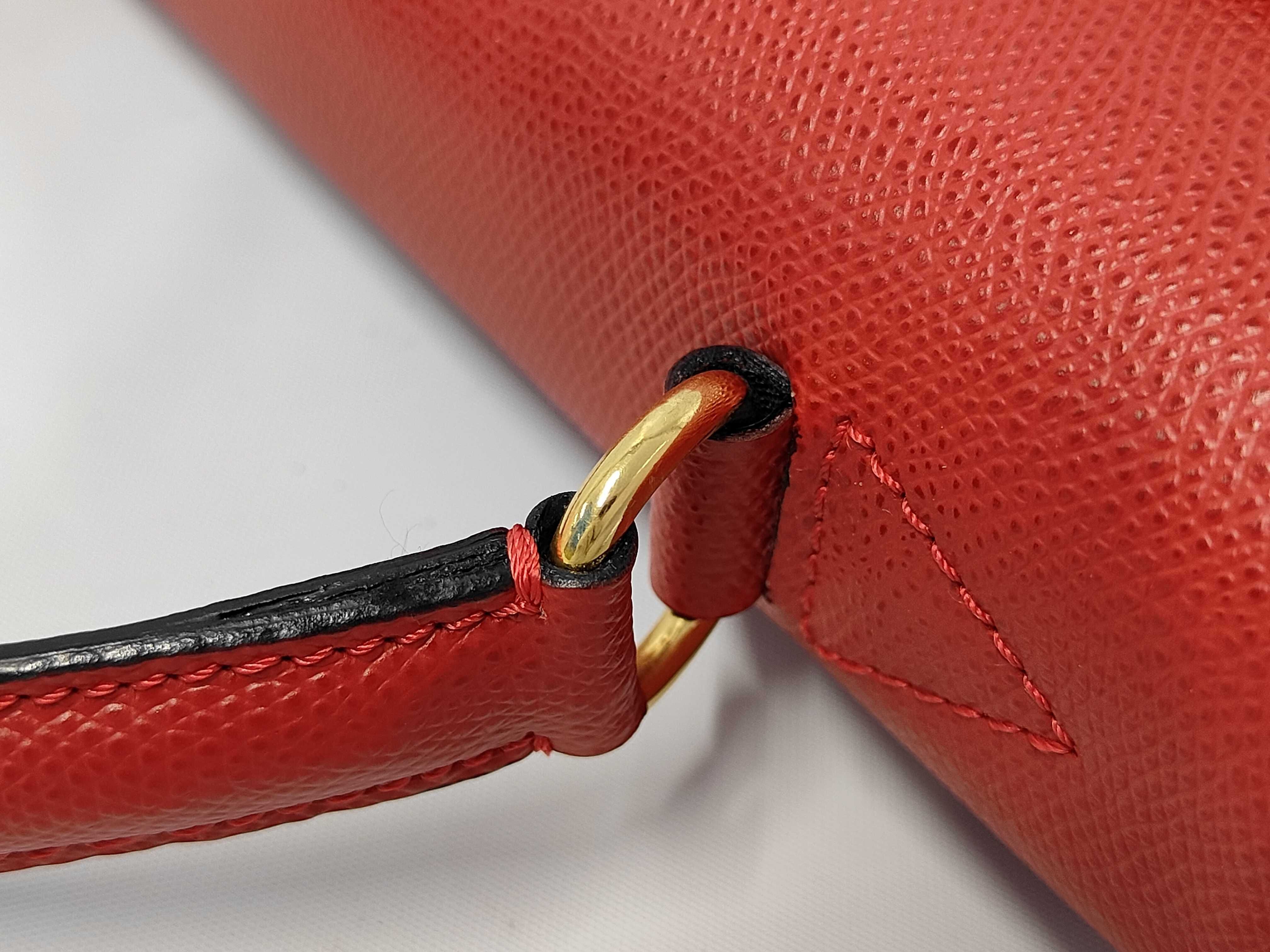 Grain Calf Full Leather Logo Turnlock Handbag 2-Way - Handbag — view 6