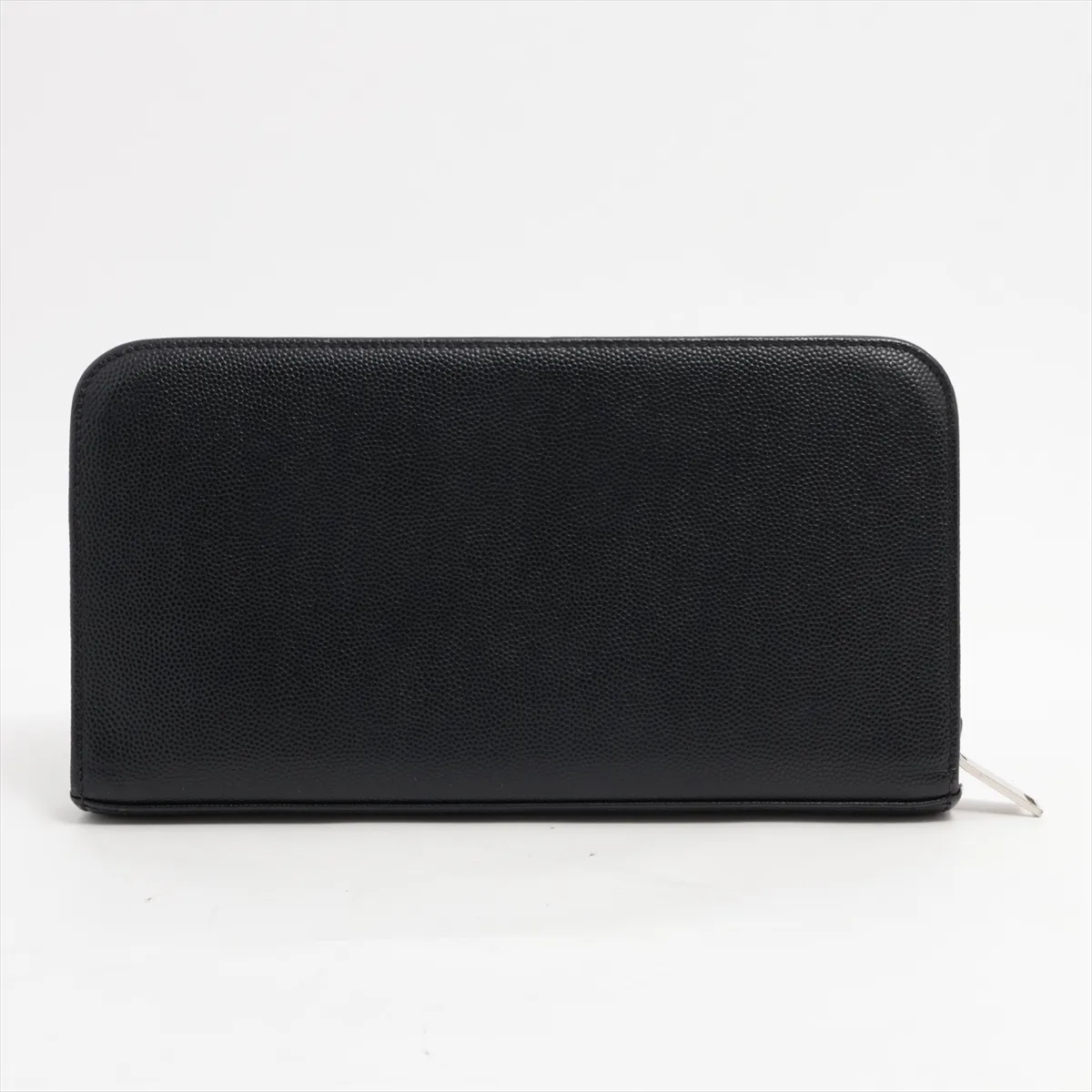 INN328558 Leather Round Zip Wallet Black — view 2