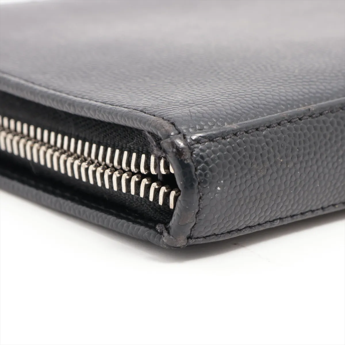 INN328558 Leather Round Zip Wallet Black — view 9