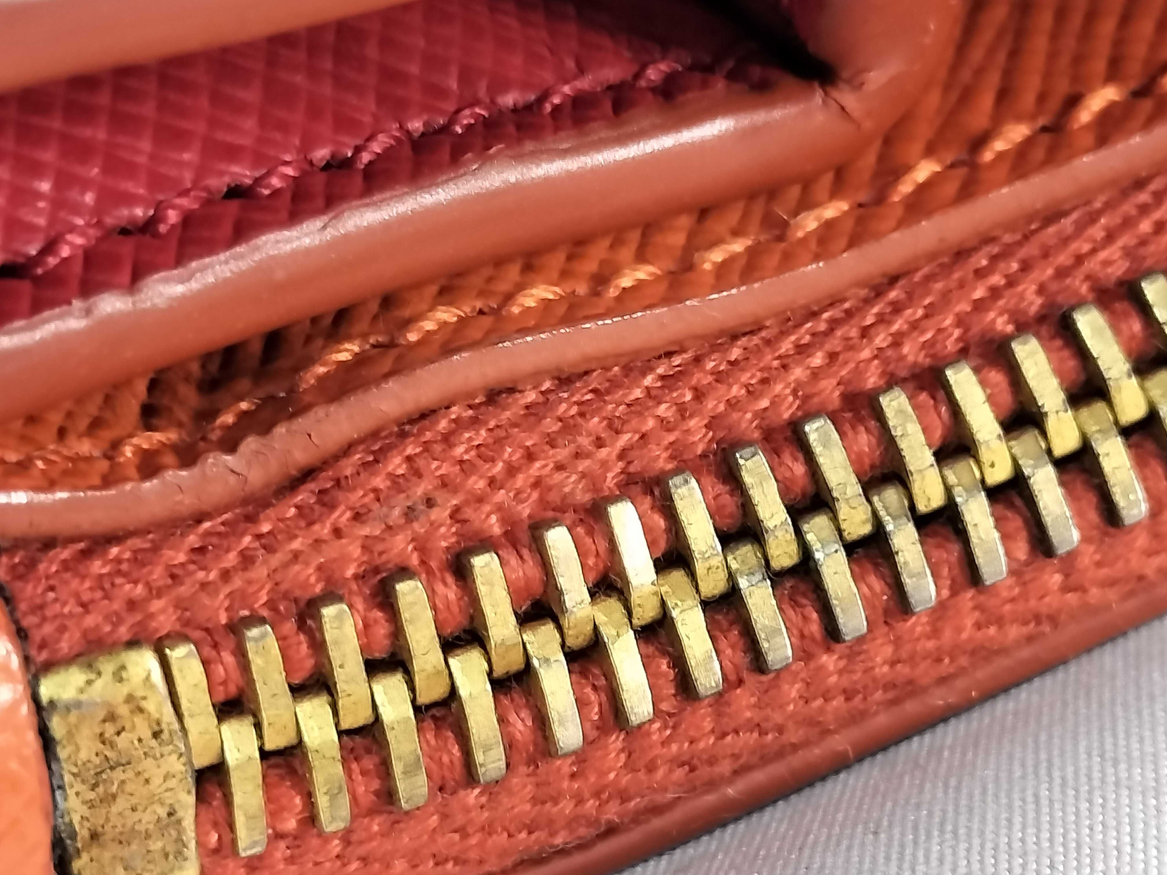 VN - Saffiano Galleria Leather 2-Way Handbag Orange x Red — view 6