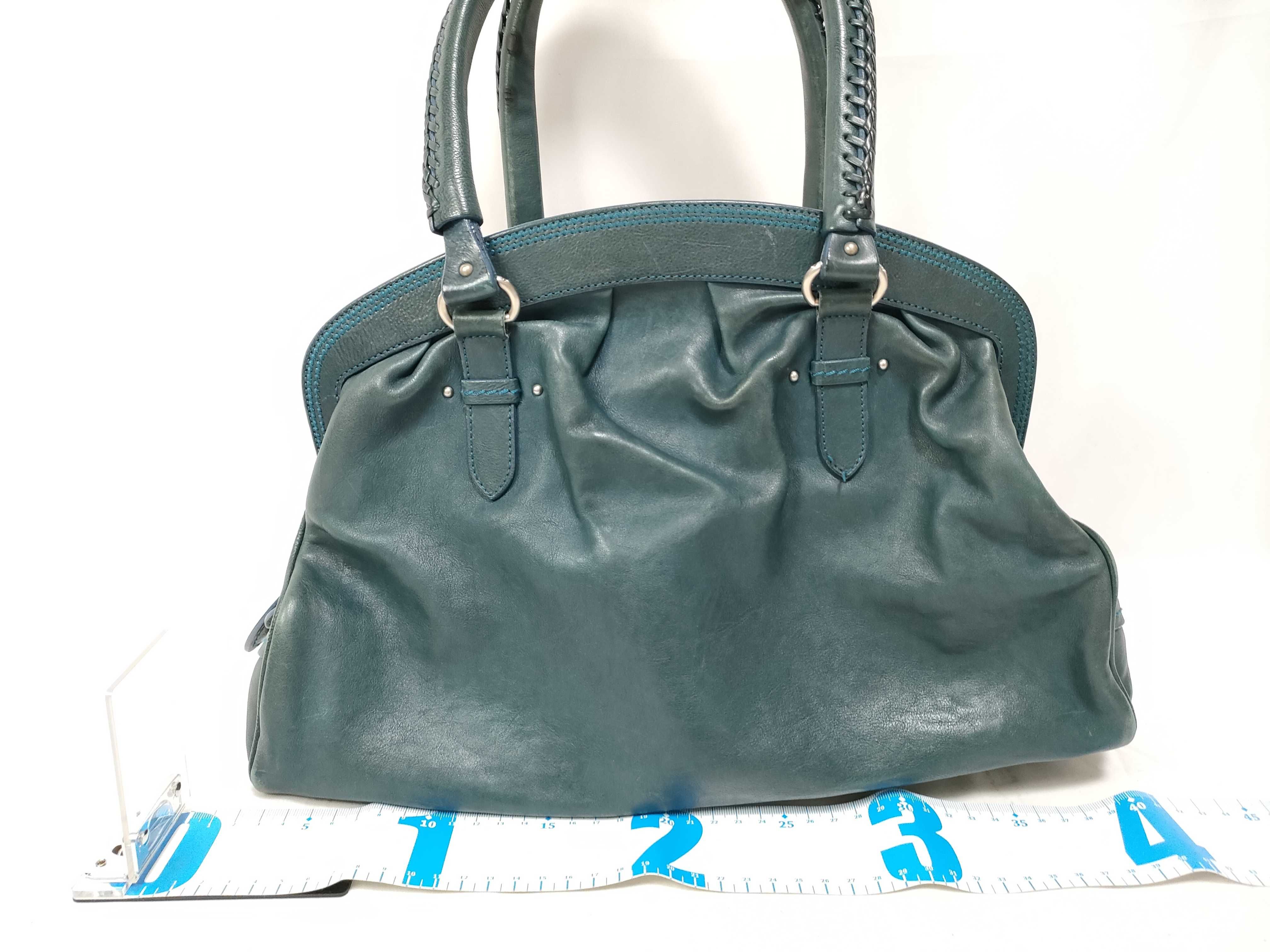 Christian Dior Leather Boston Bag Handbag Tote Bag Handbag — view 2