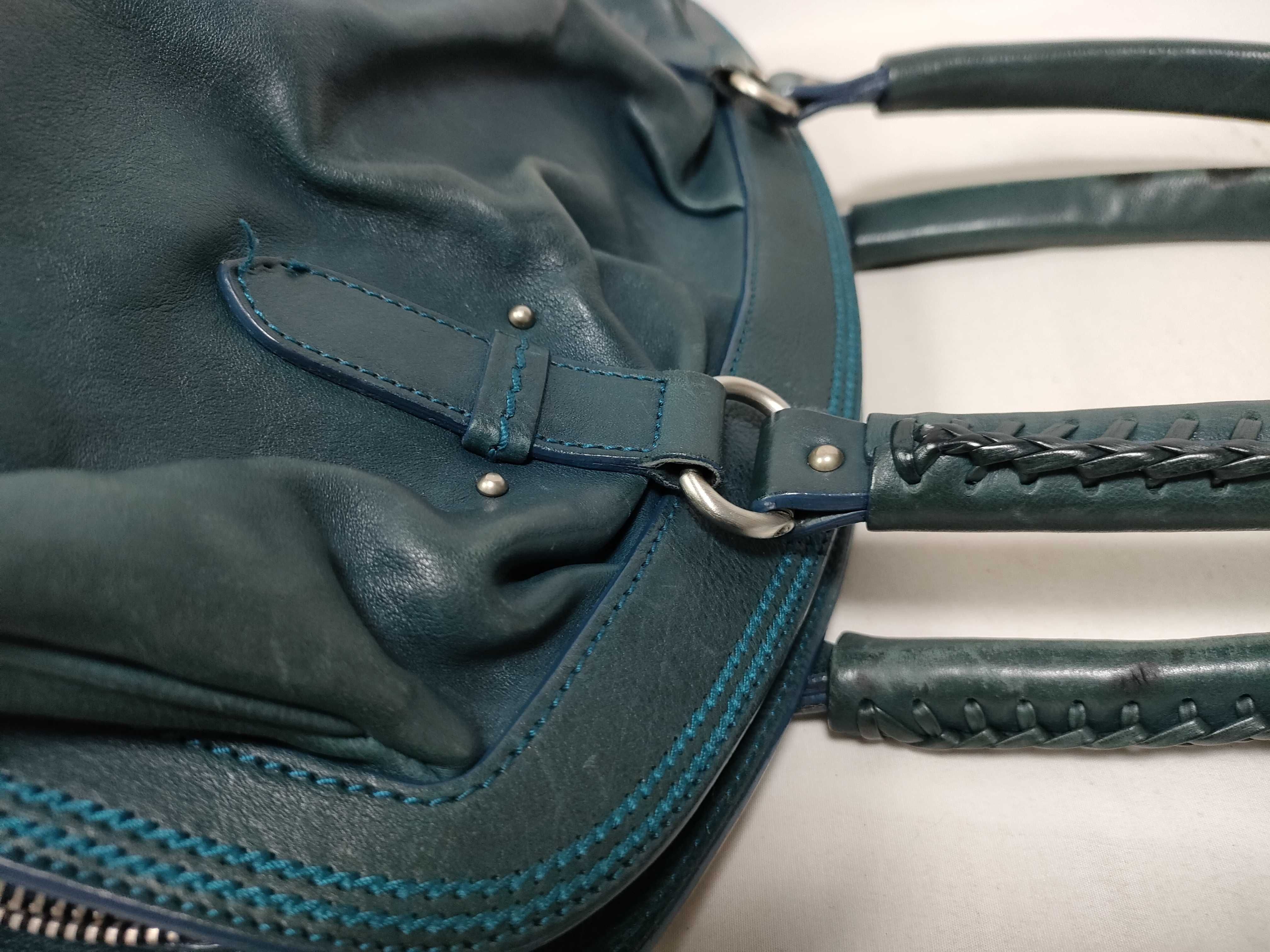 Christian Dior Leather Boston Bag Handbag Tote Bag Handbag — view 11