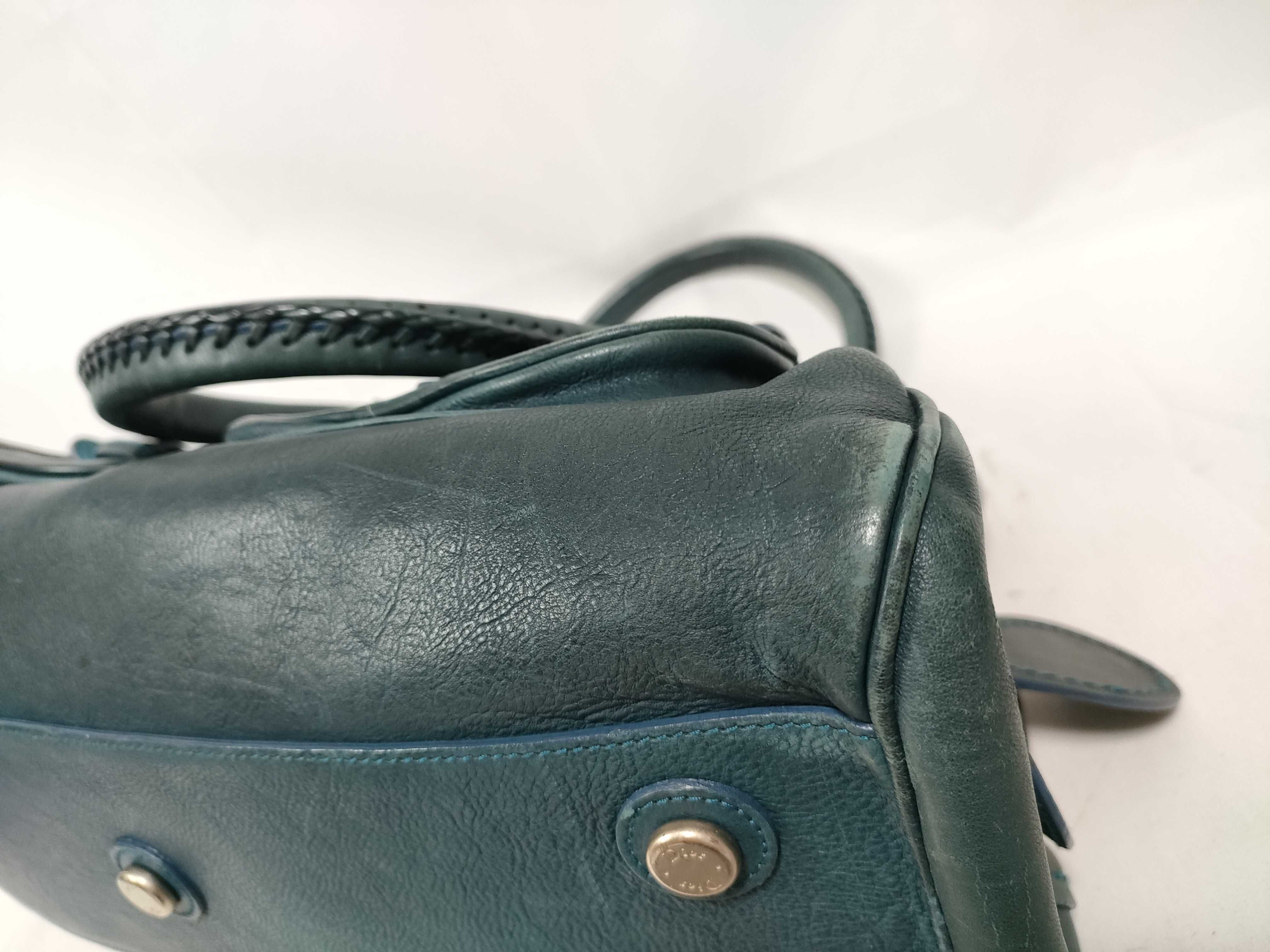 Christian Dior Leather Boston Bag Handbag Tote Bag Handbag — view 5