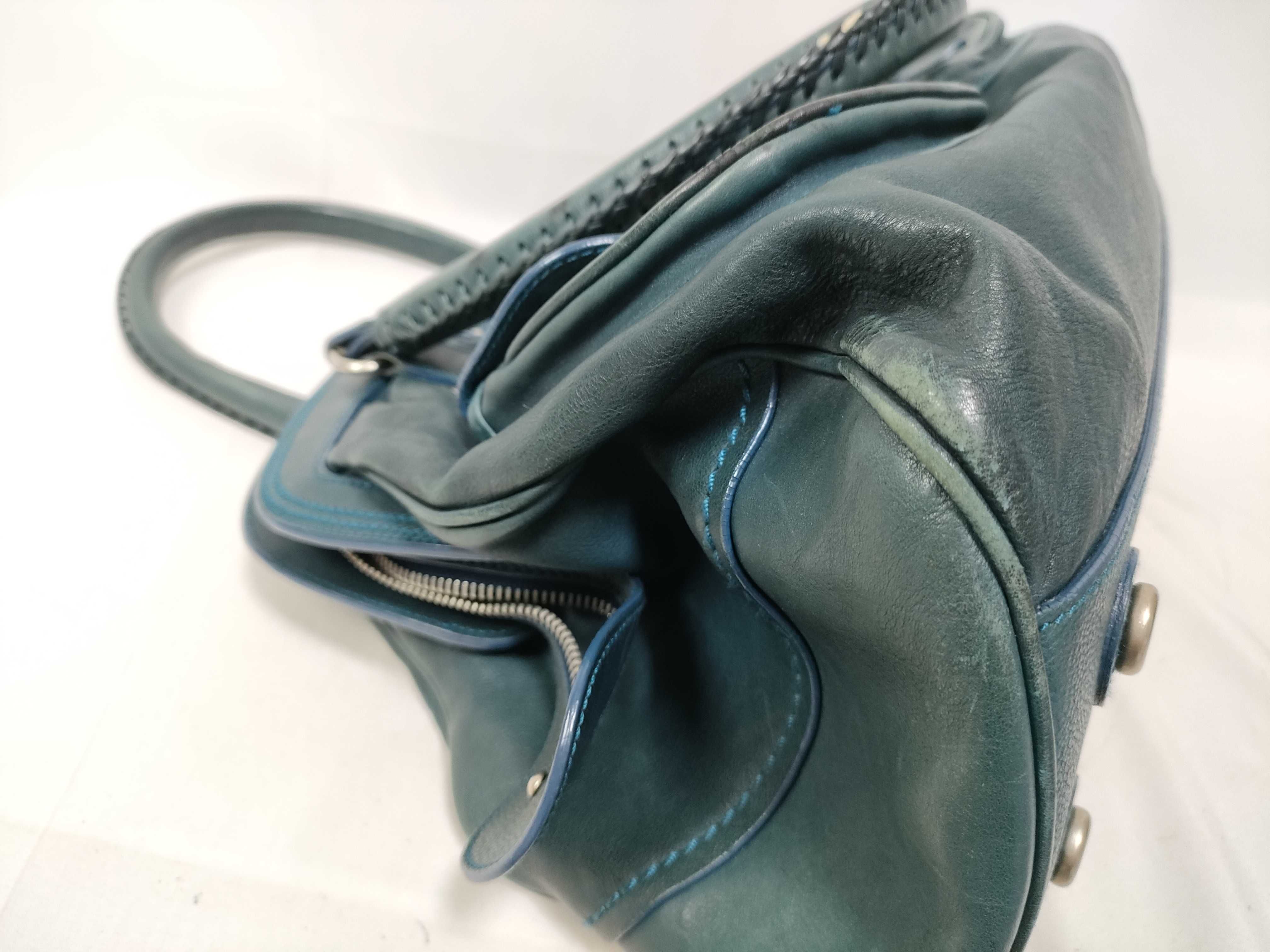 Christian Dior Leather Boston Bag Handbag Tote Bag Handbag — view 6