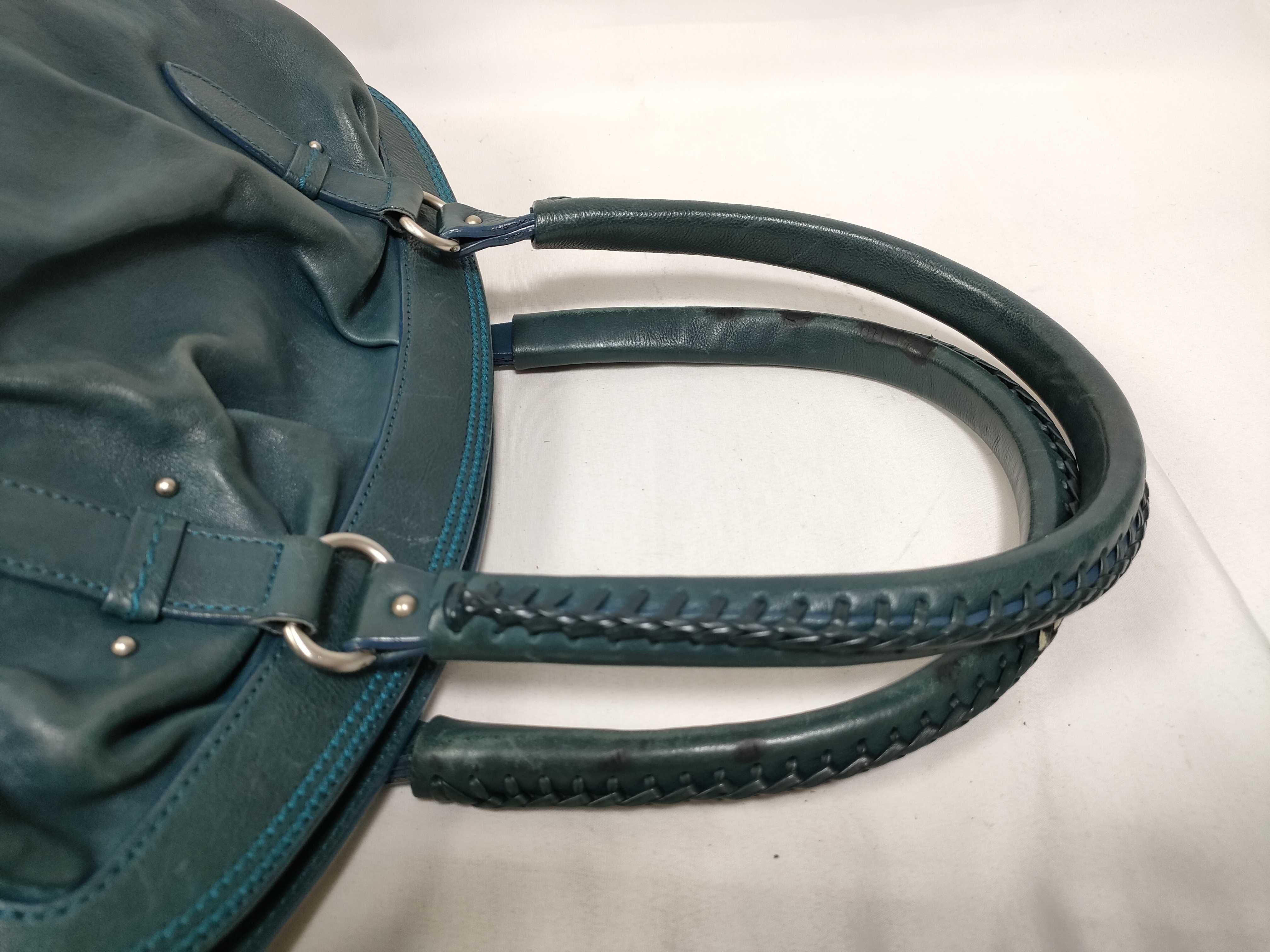 Christian Dior Leather Boston Bag Handbag Tote Bag Handbag — view 10