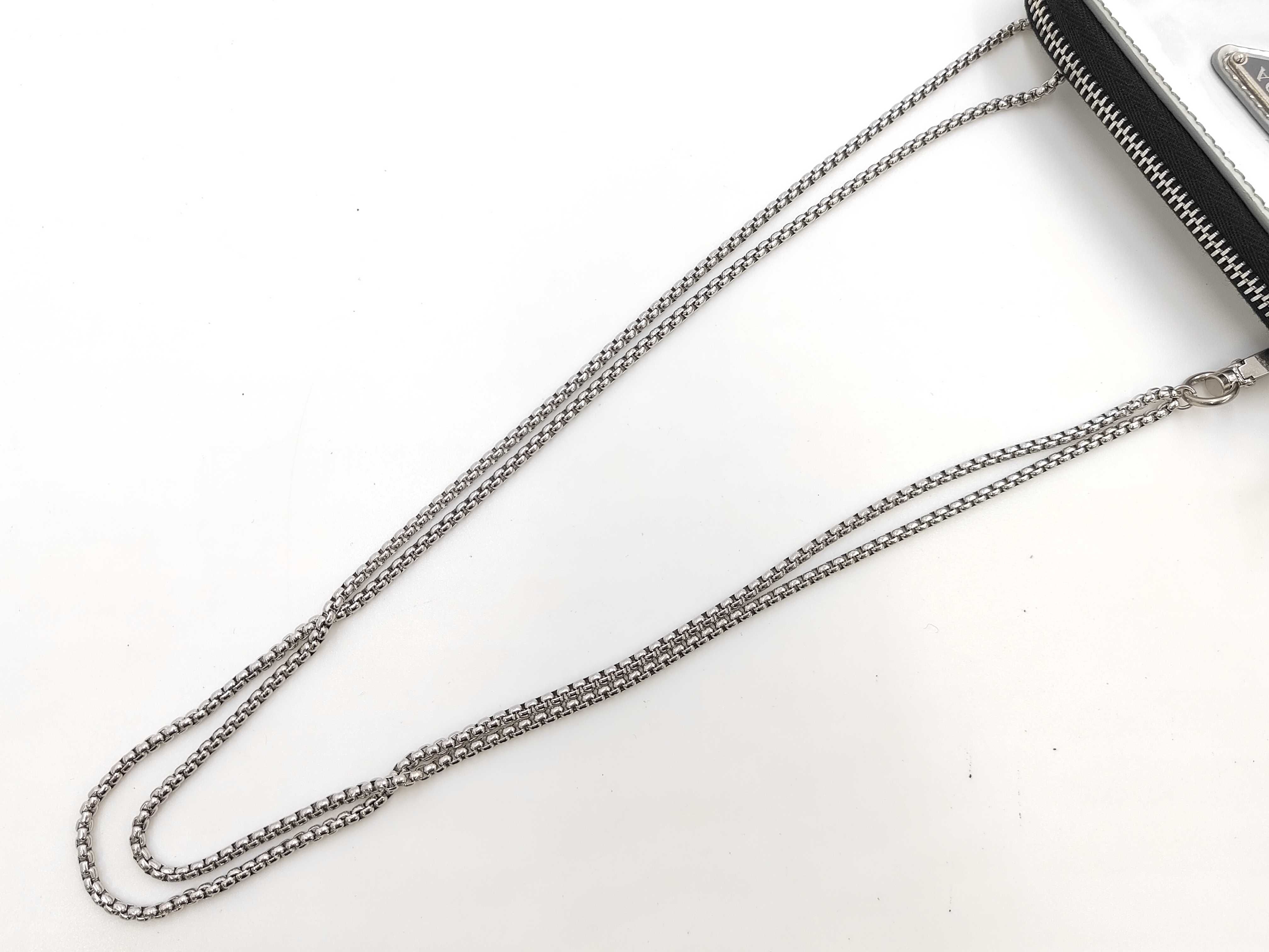 Triangle Logo Patent Silver Shoulder Bag — view 5