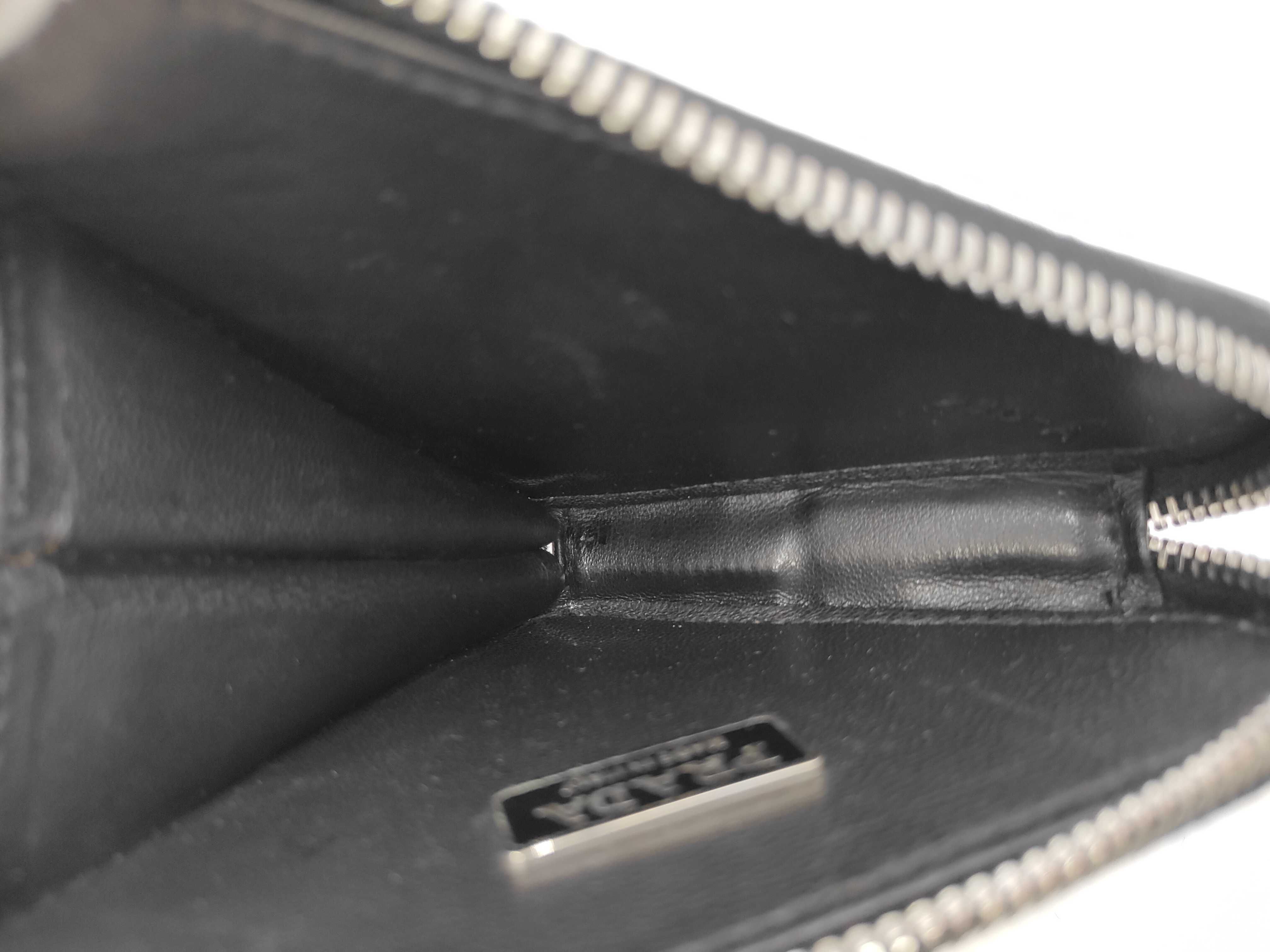 Triangle Logo Patent Silver Shoulder Bag — view 9