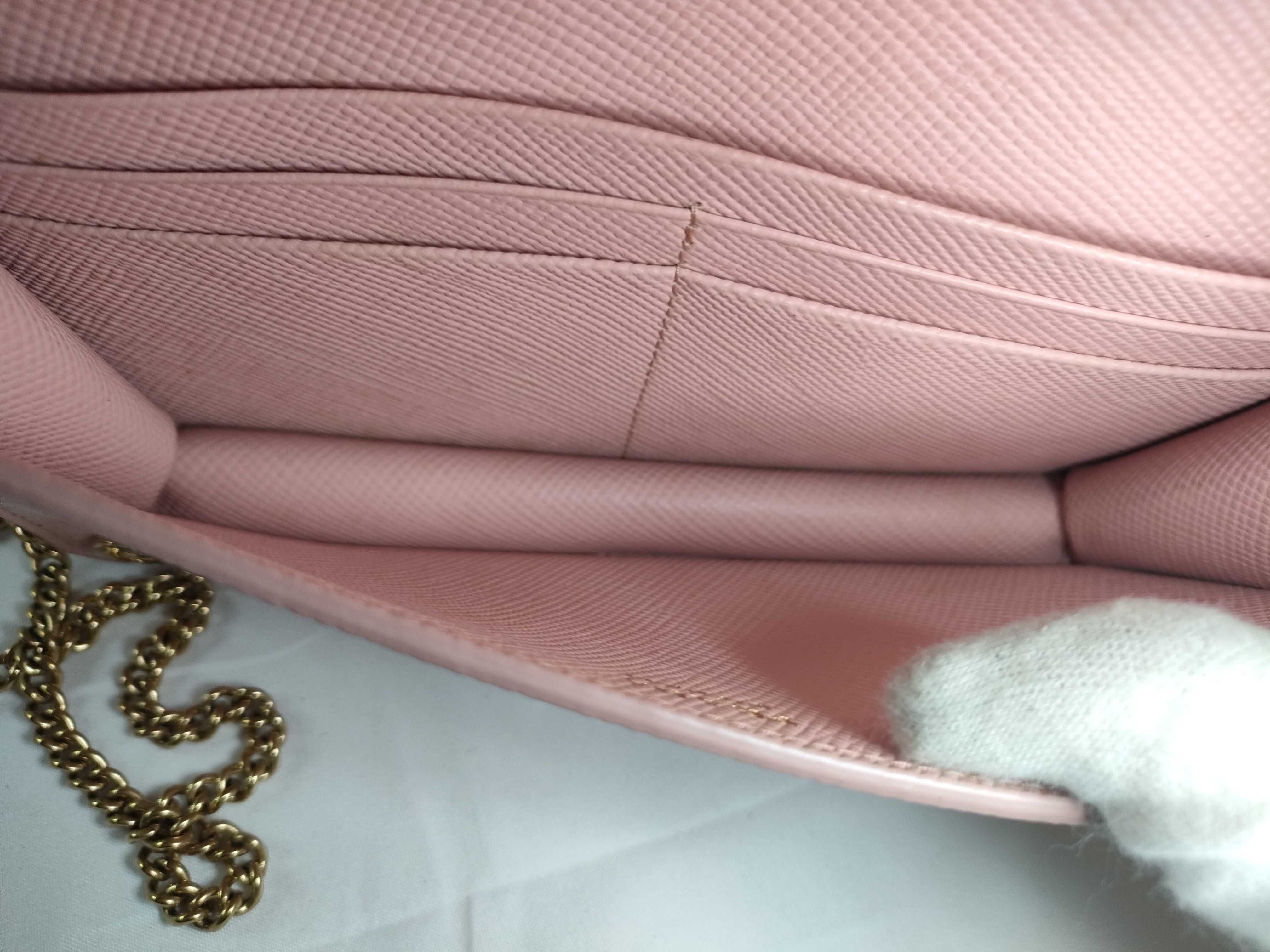 Saffiano Chain Wallet Shoulder Bag — view 11
