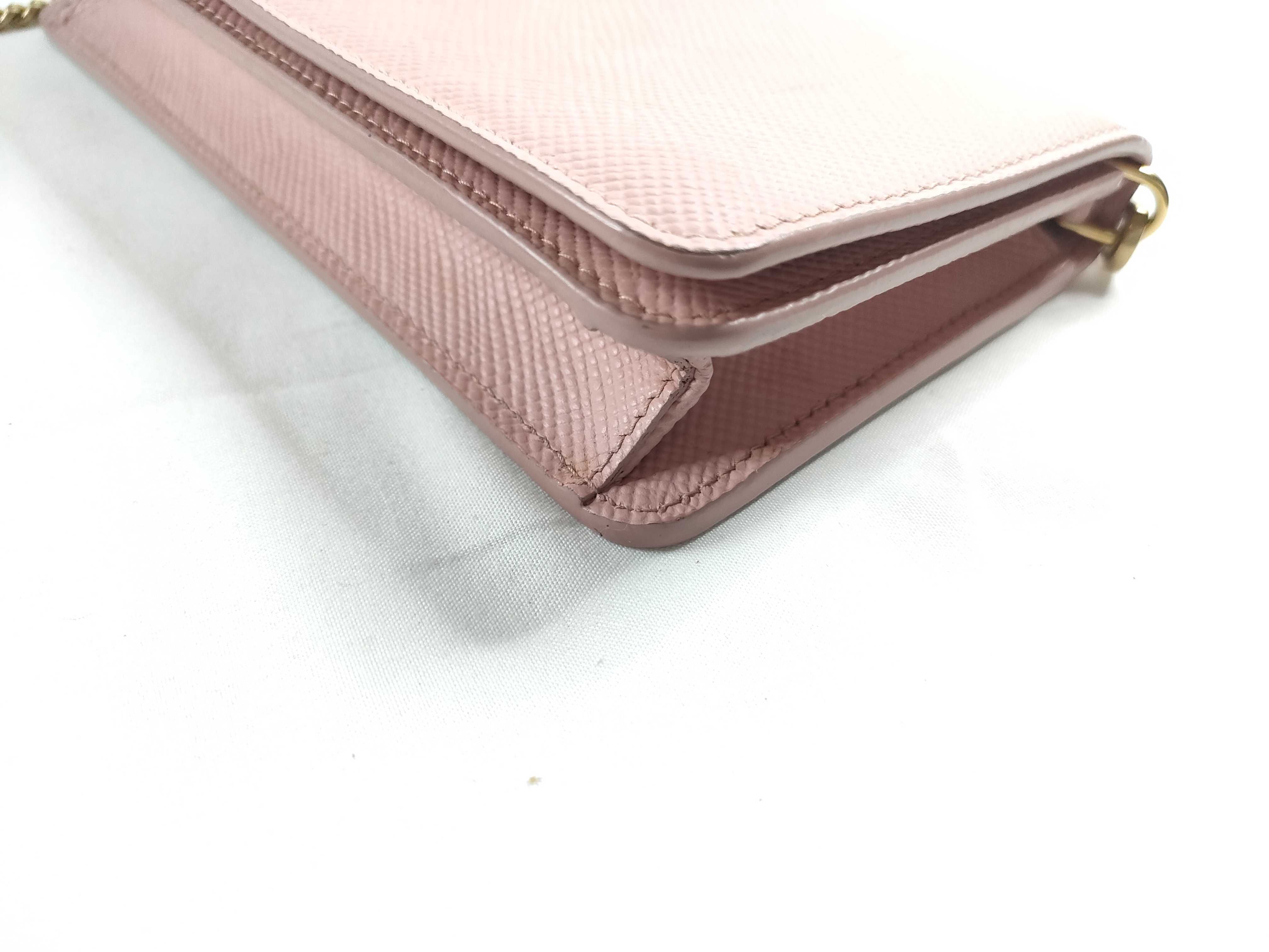 Saffiano Chain Wallet Shoulder Bag — view 5