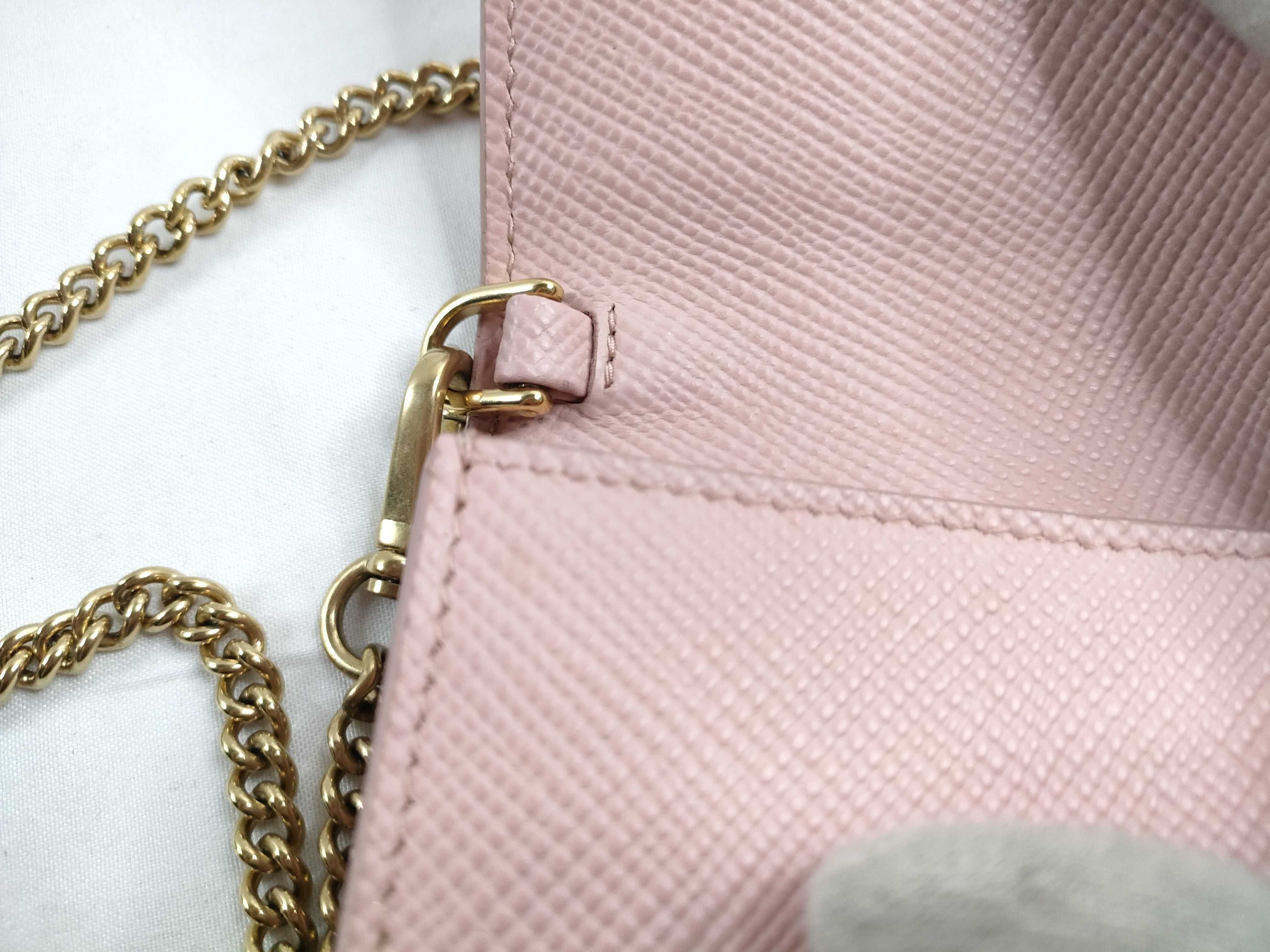 Saffiano Chain Wallet Shoulder Bag — view 10