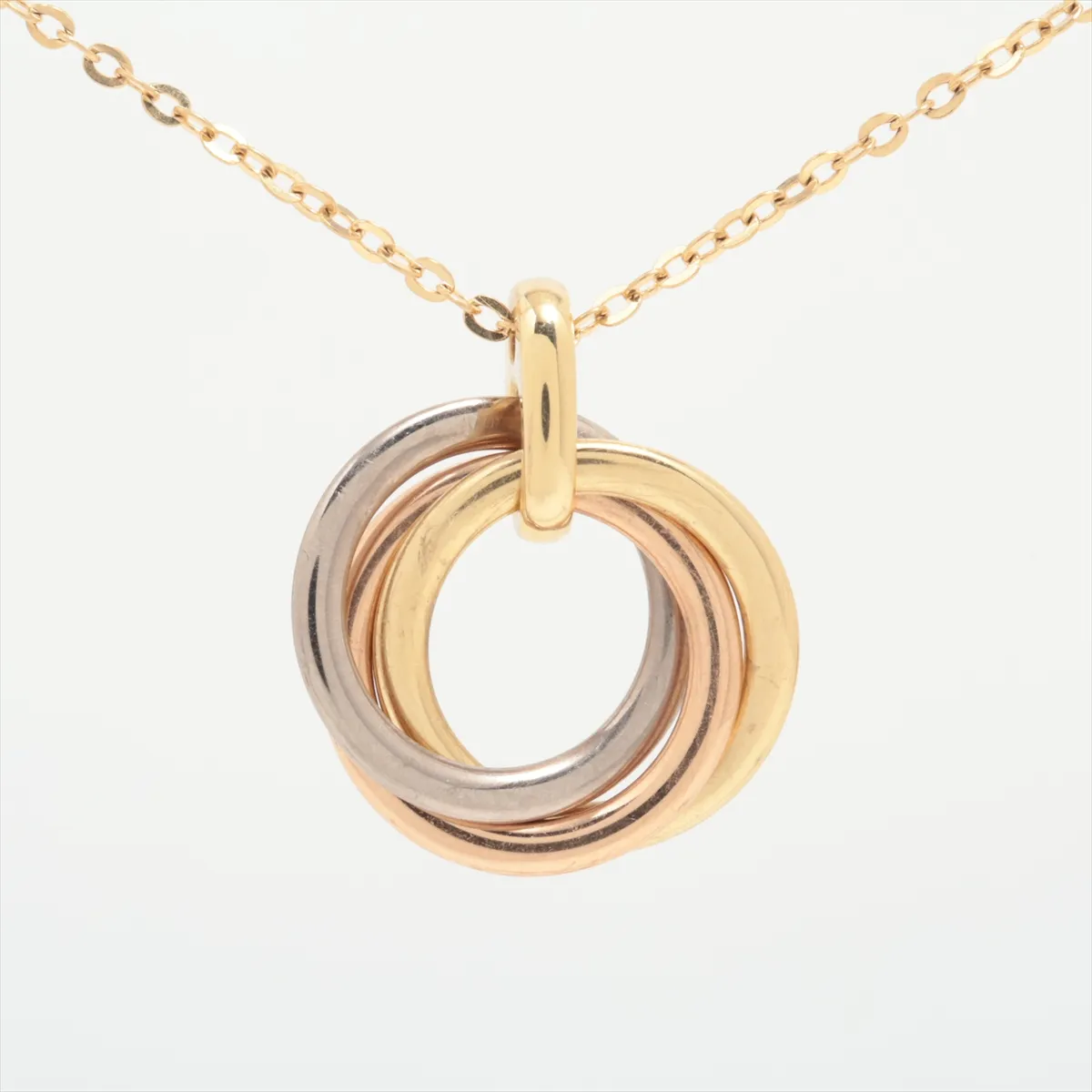 Trinity Necklace 750(YG×PG×WG) 5.1g XDY802 — view 2