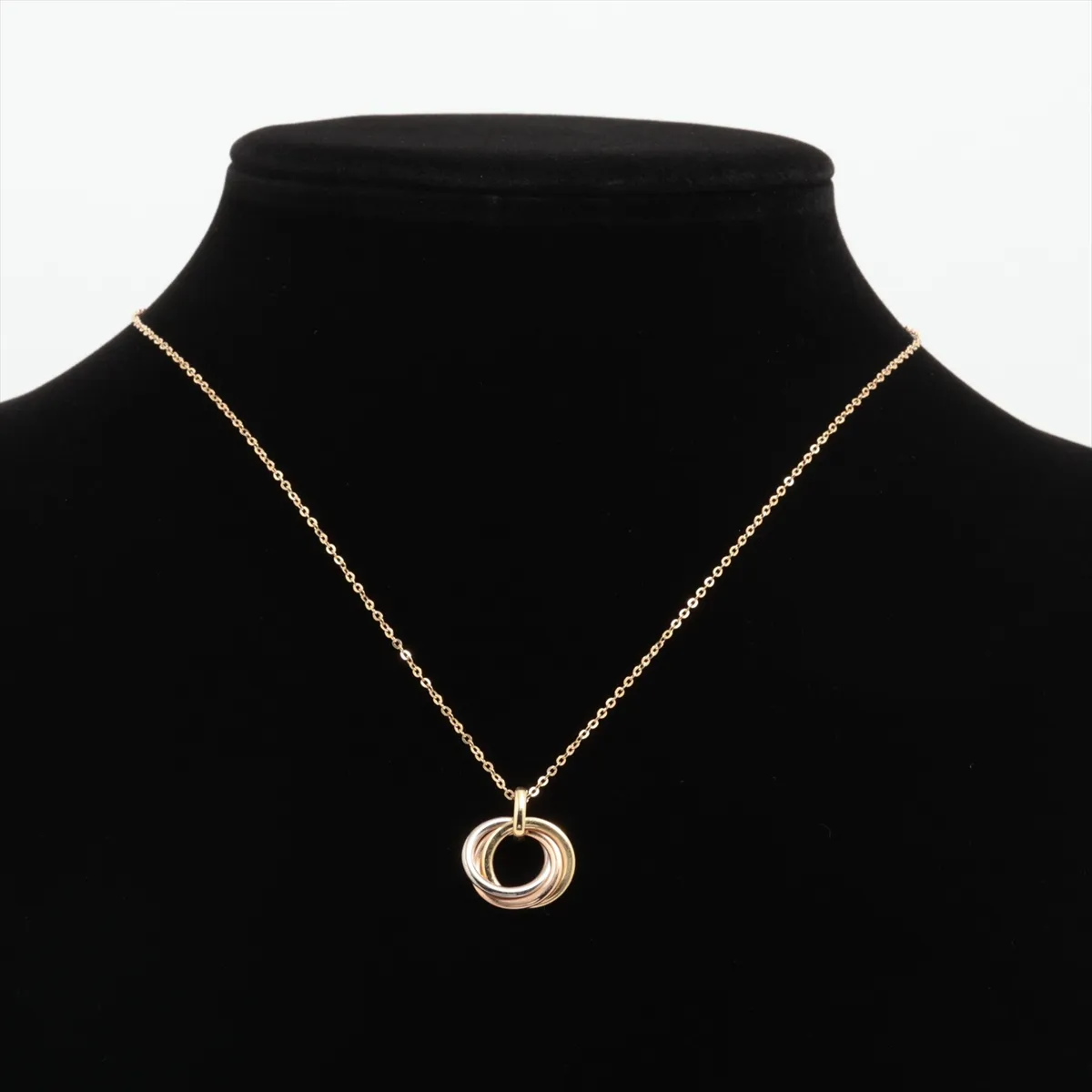 Trinity Necklace 750(YG×PG×WG) 5.1g XDY802 — view 5