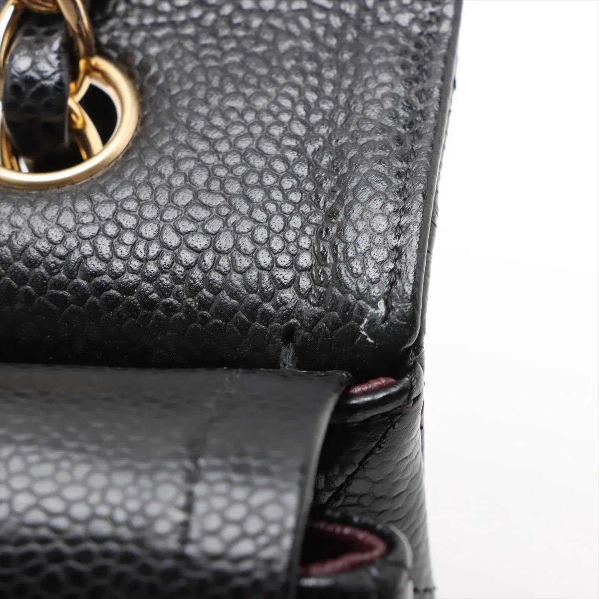 [Individually wrapped] Chanel Matelasse 25 caviar skin double flap double chain bag black silver hardware 30223285 30s A01112 — view 12