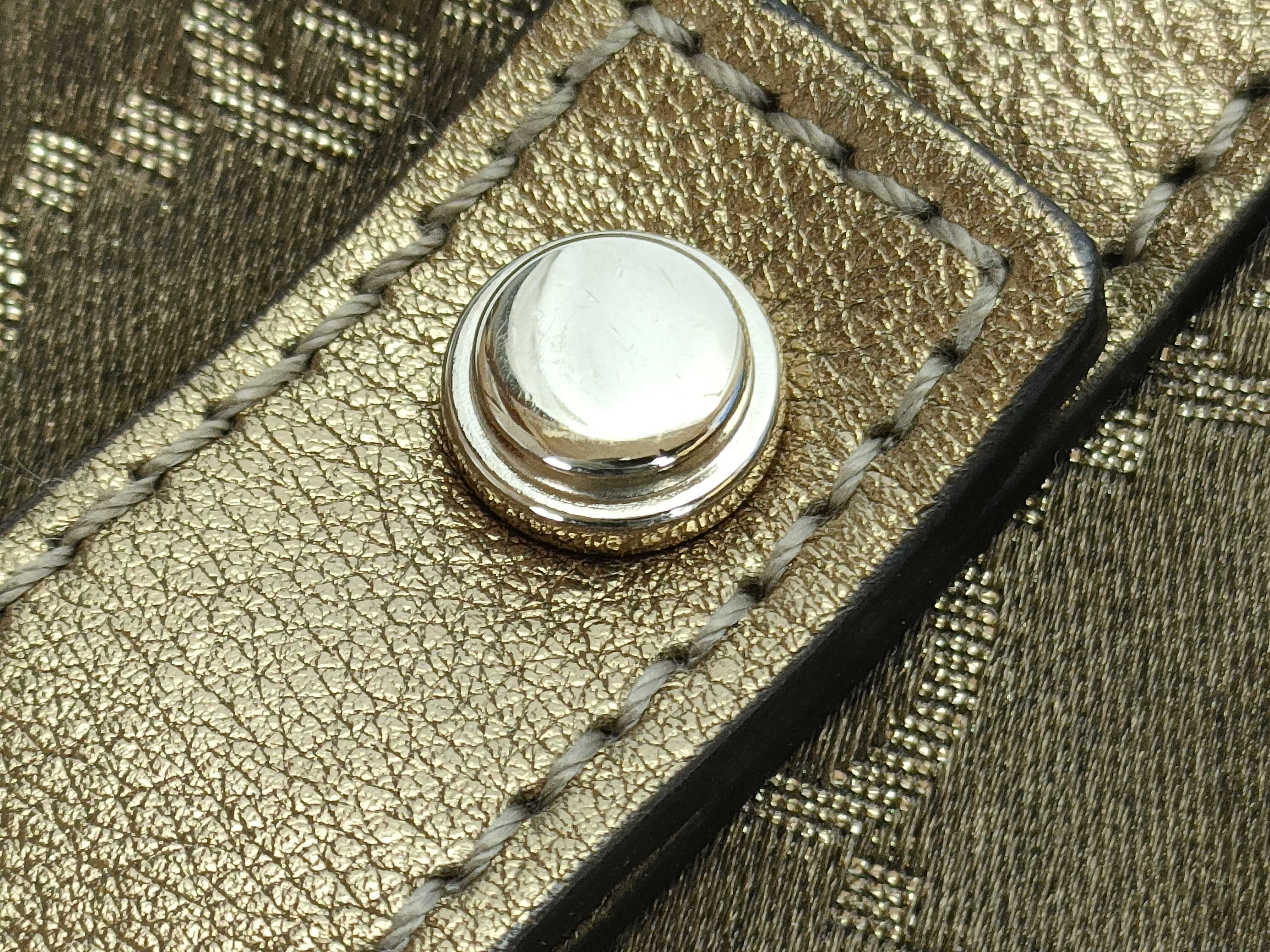 180736 Tote Bag Brown x Gold with Dust Bag — view 13