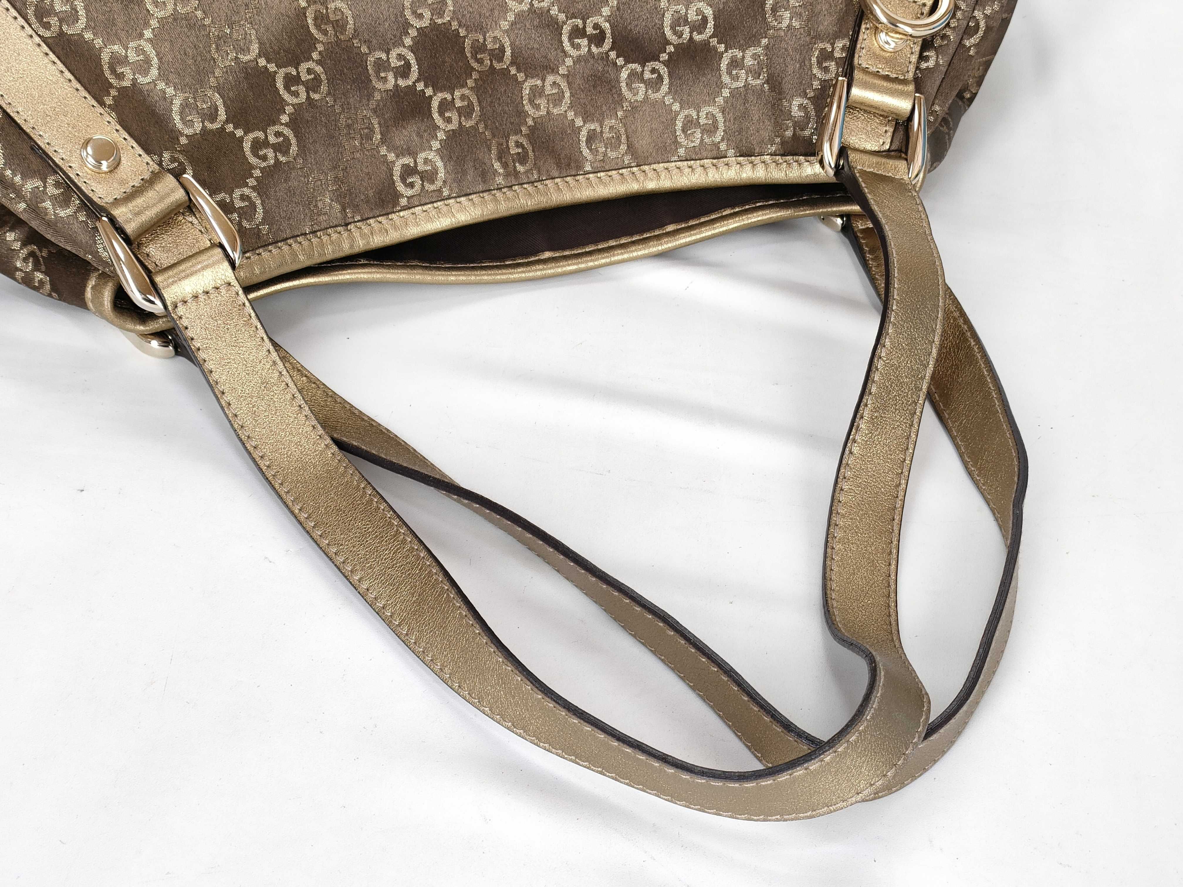 180736 Tote Bag Brown x Gold with Dust Bag — view 3