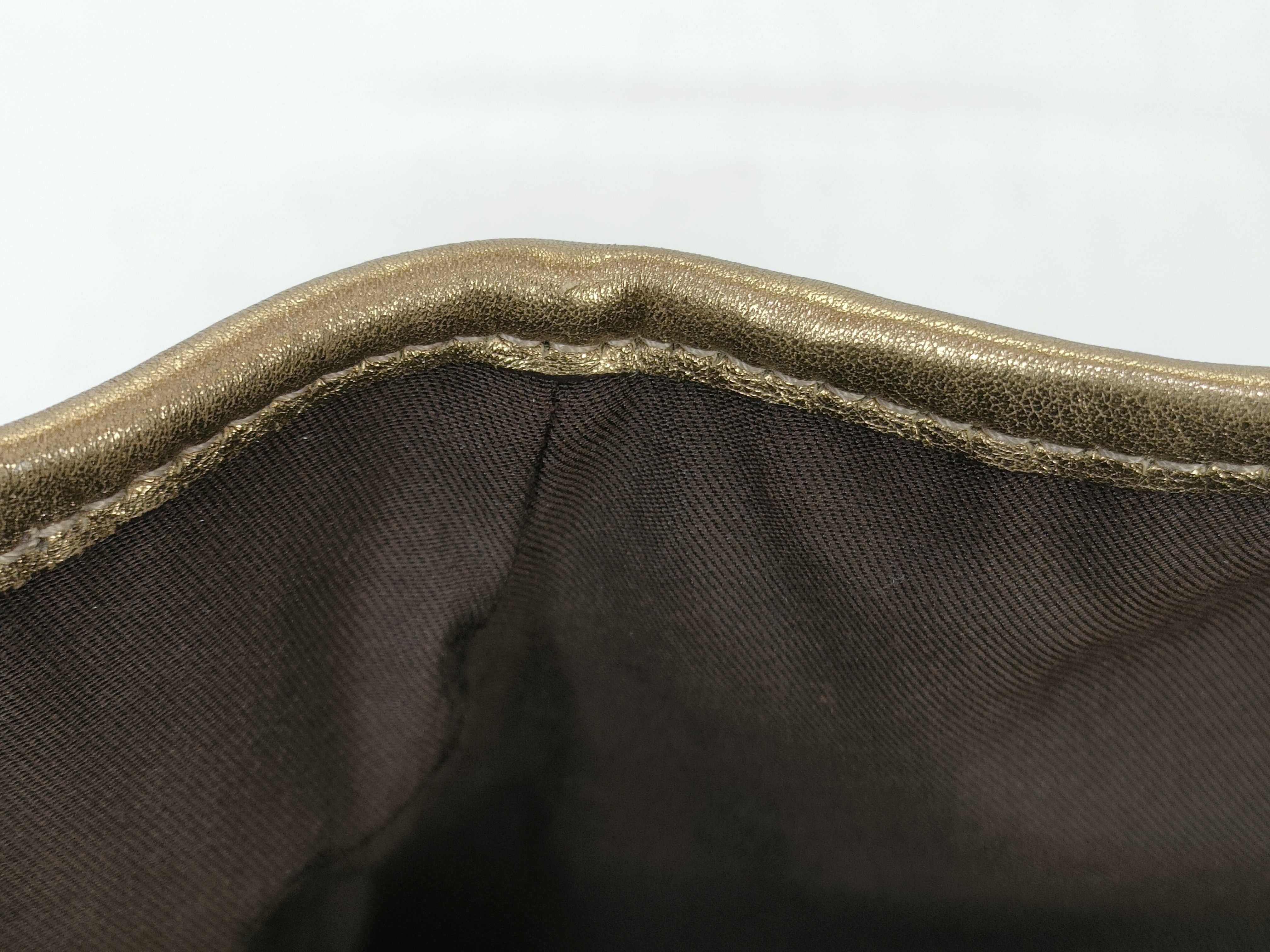 180736 Tote Bag Brown x Gold with Dust Bag — view 8