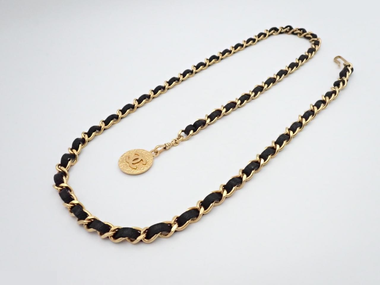 Coco Mark Gold Belt, Total Length Approx. 90cm — view 2