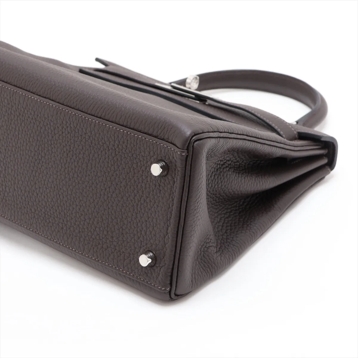 [Individually packaged] Hermes Kelly 28 Retournée Taurillon Clemence Havana Silver Hardware K: 2025 — view 3