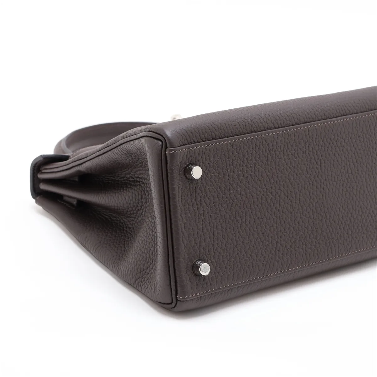 [Individually packaged] Hermes Kelly 28 Retournée Taurillon Clemence Havana Silver Hardware K: 2025 — view 4