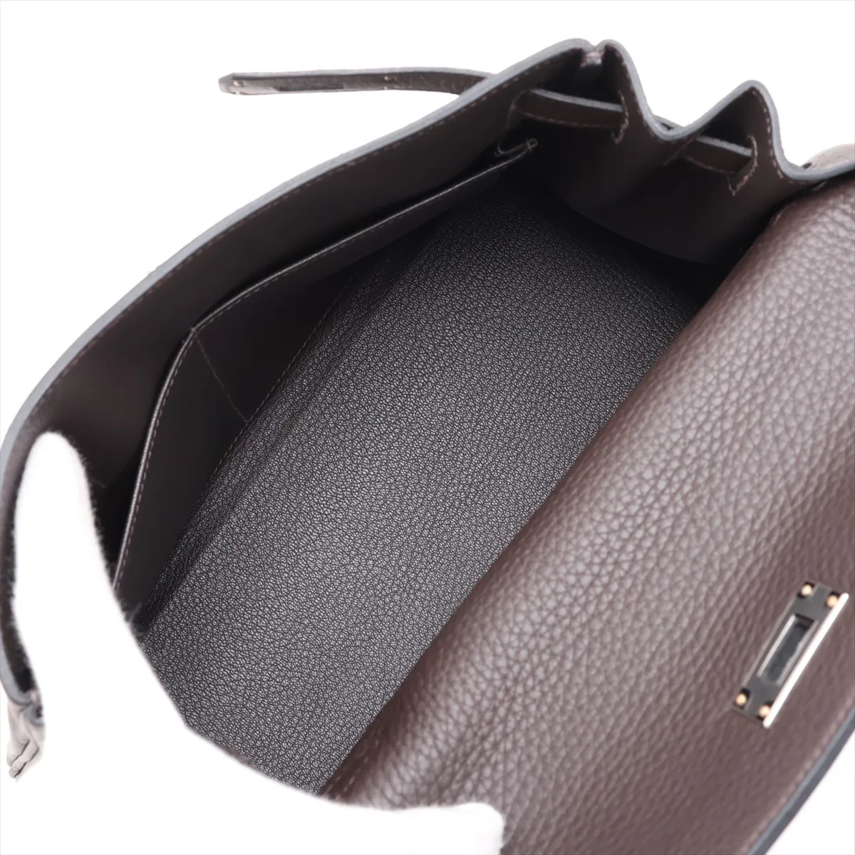 [Individually packaged] Hermes Kelly 28 Retournée Taurillon Clemence Havana Silver Hardware K: 2025 — view 8