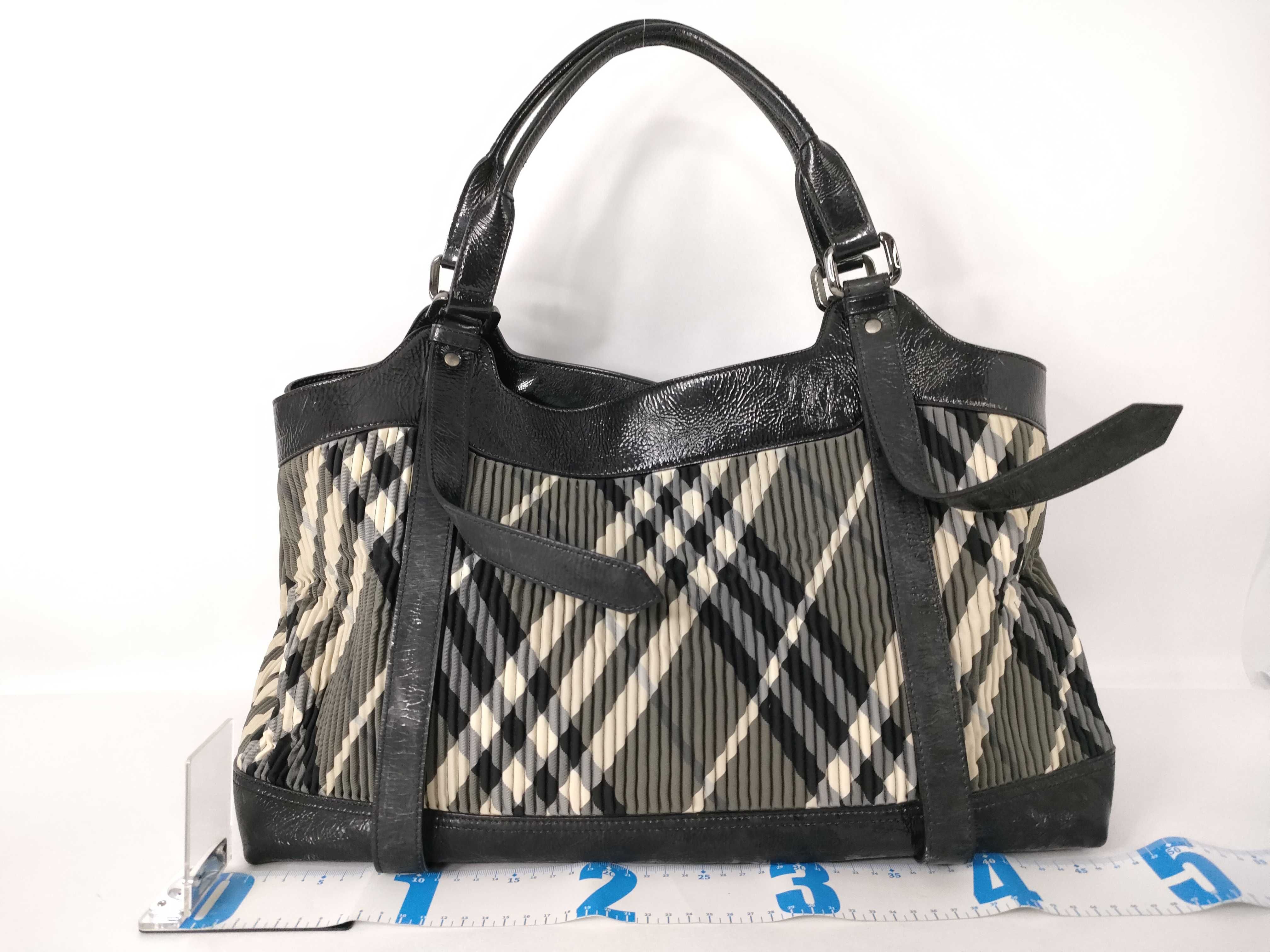 Blue Label Nova Check Logo Plate Tote Bag — view 2