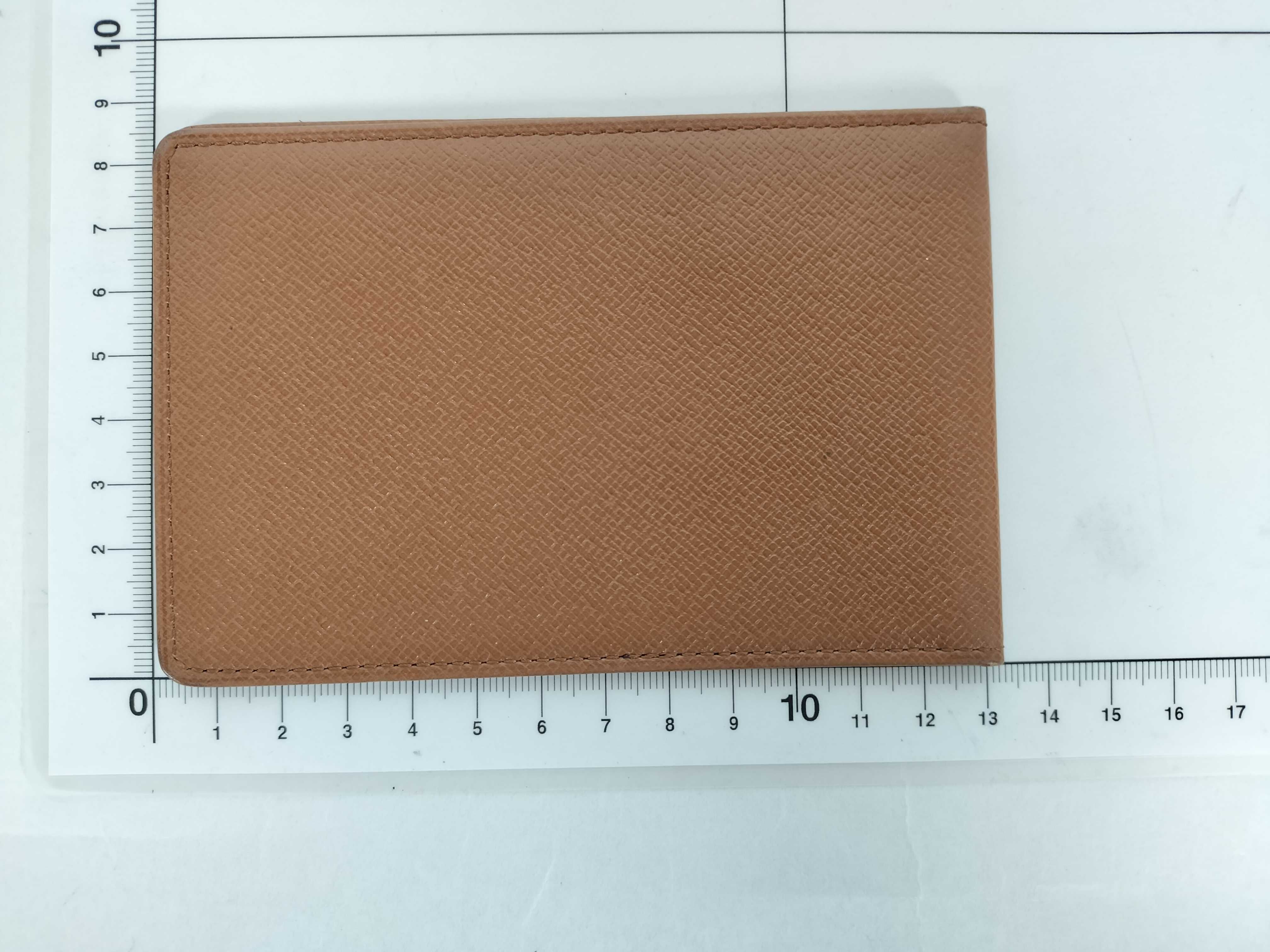 Taiga Brown Taiga Leather Pass Case — view 2