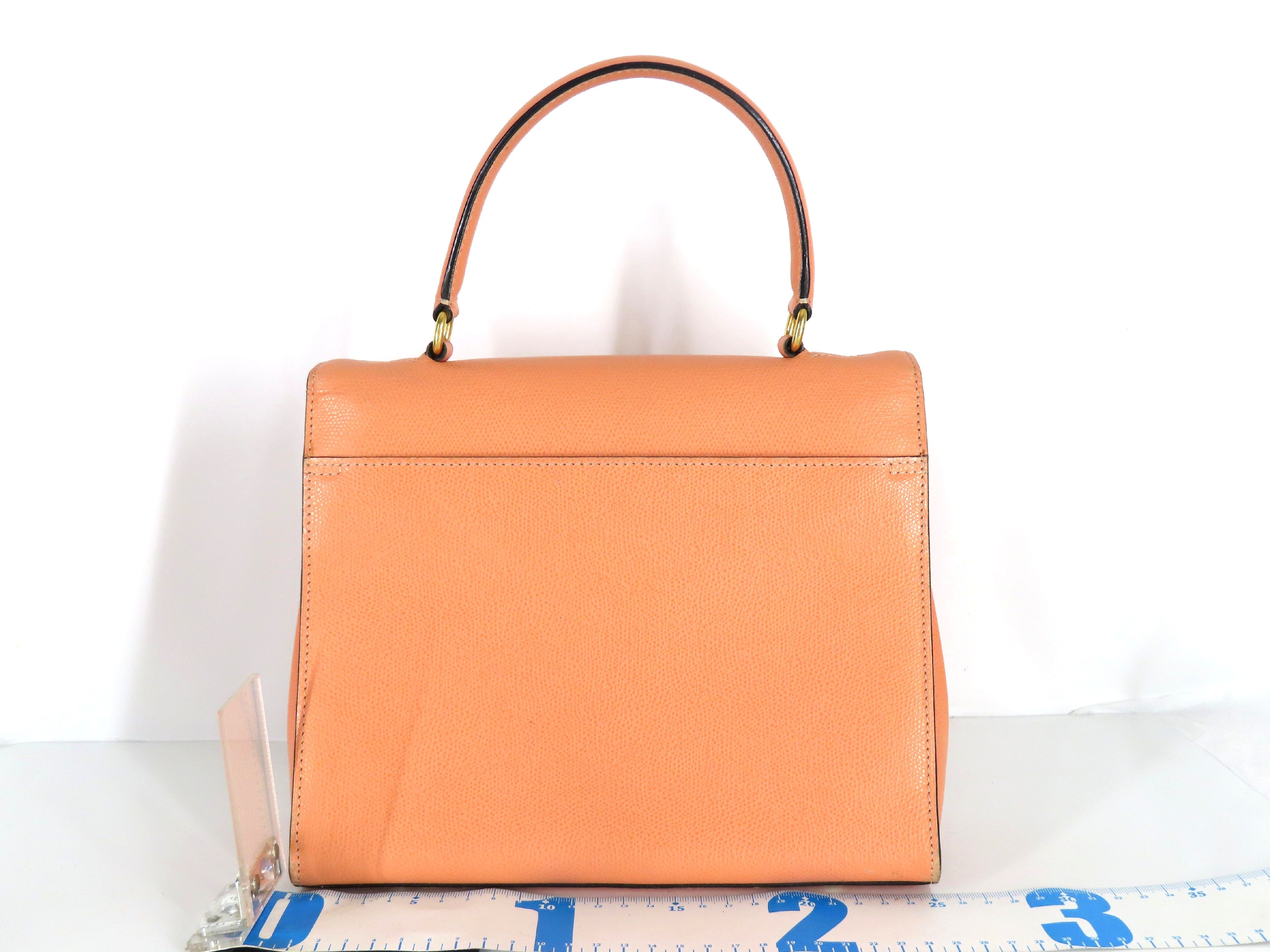KR- Top Handle Bag Orange Handbag — view 2
