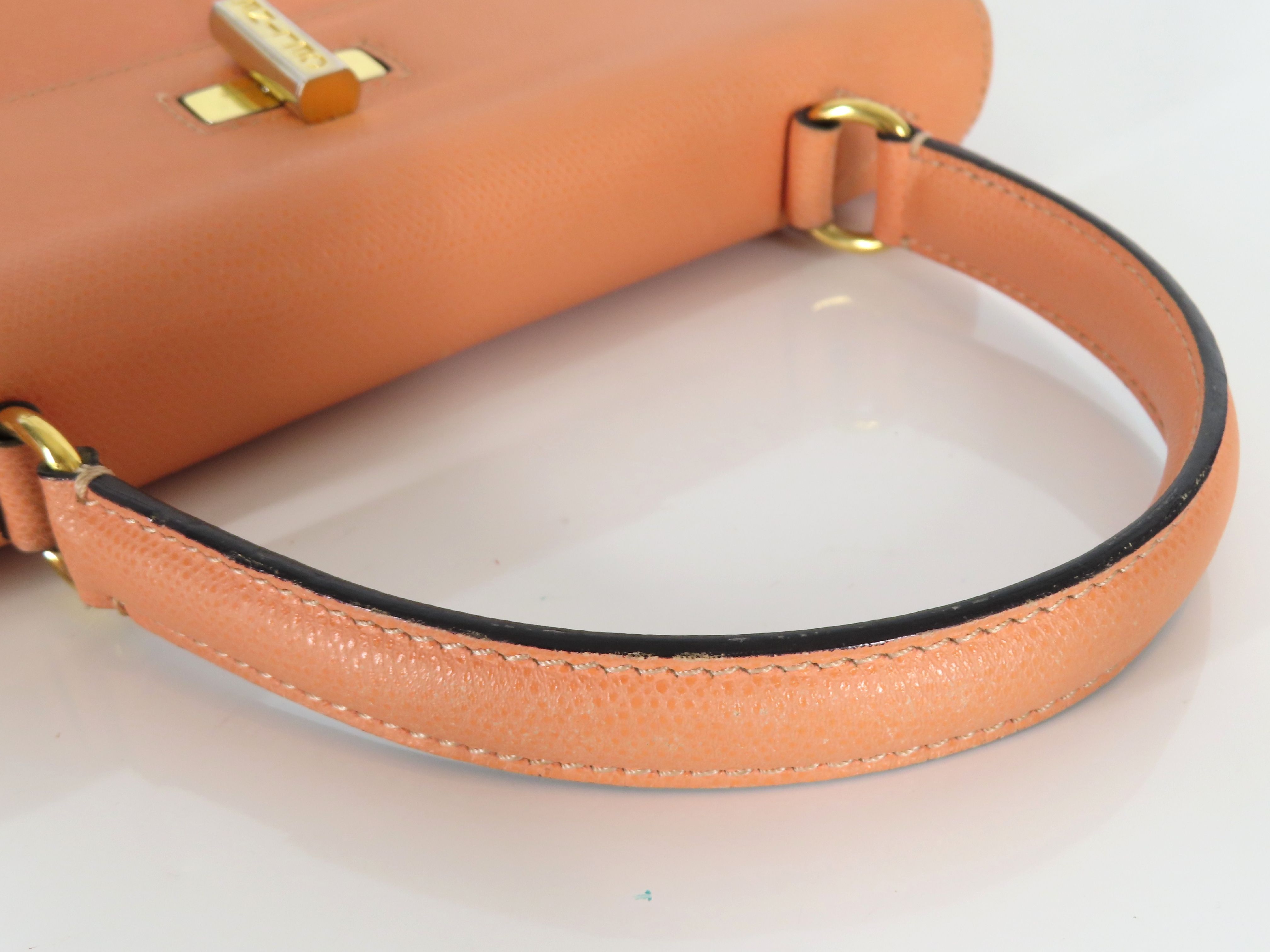 KR- Top Handle Bag Orange Handbag — view 3