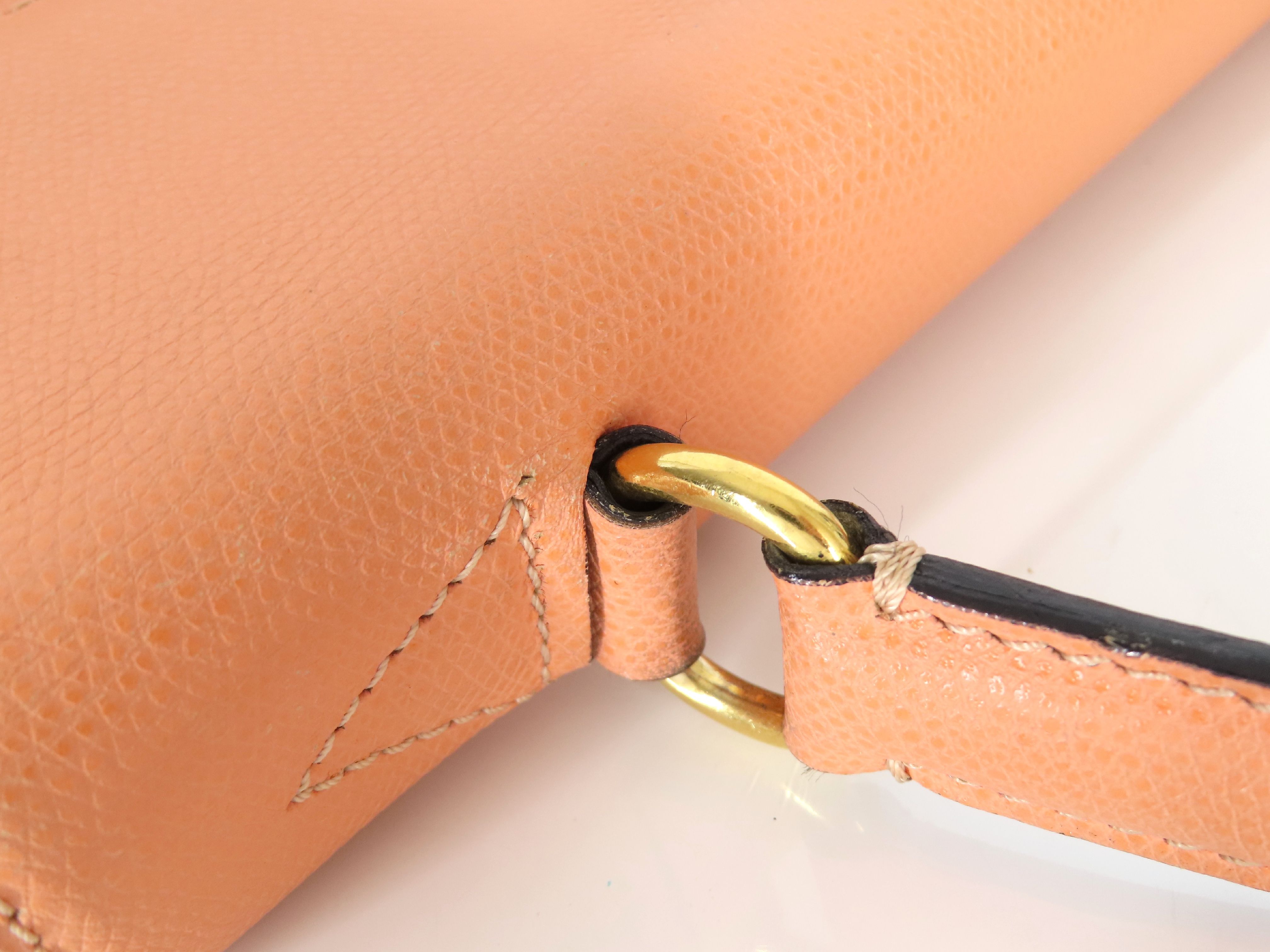 KR- Top Handle Bag Orange Handbag — view 5