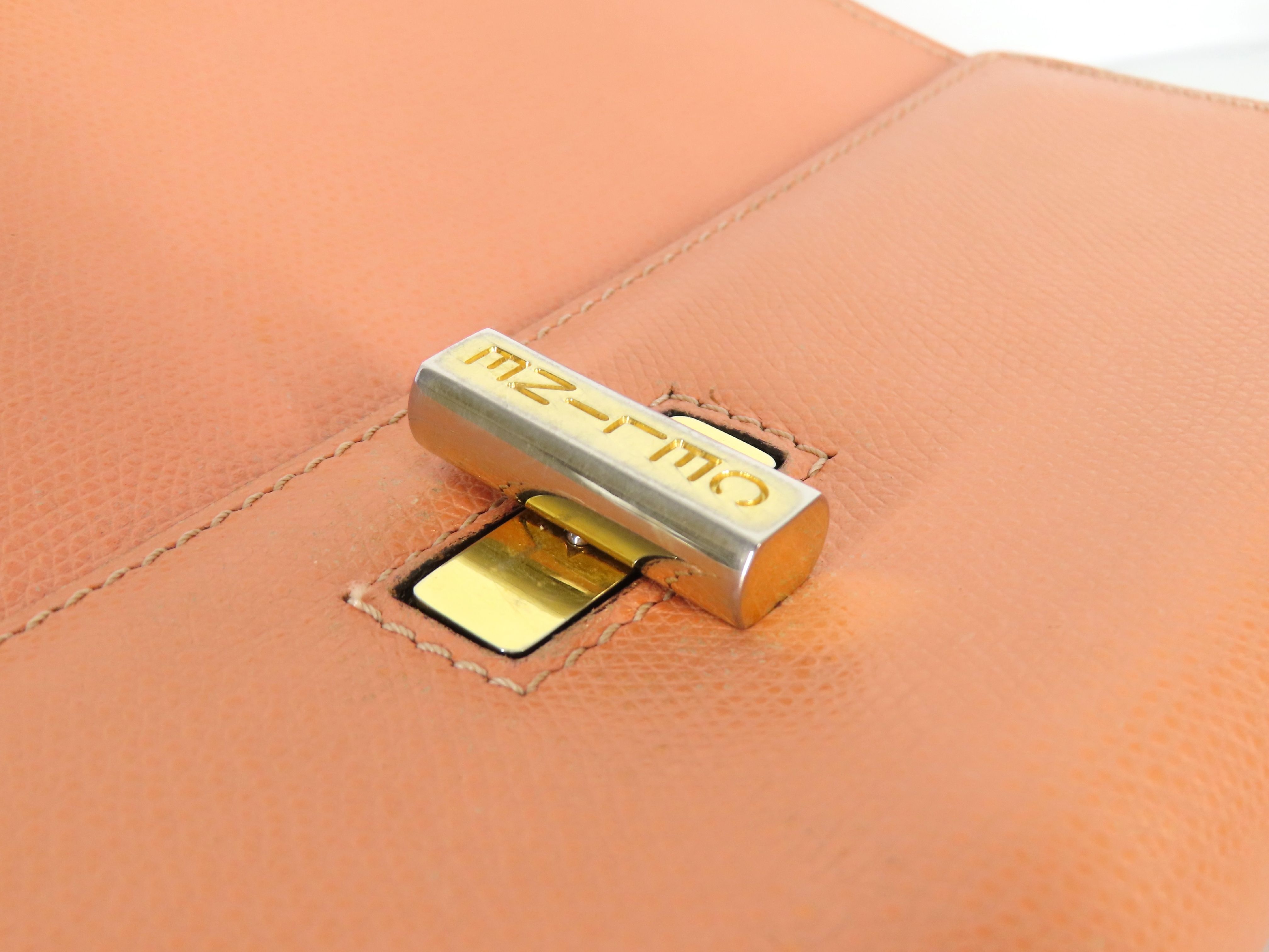 KR- Top Handle Bag Orange Handbag — view 6
