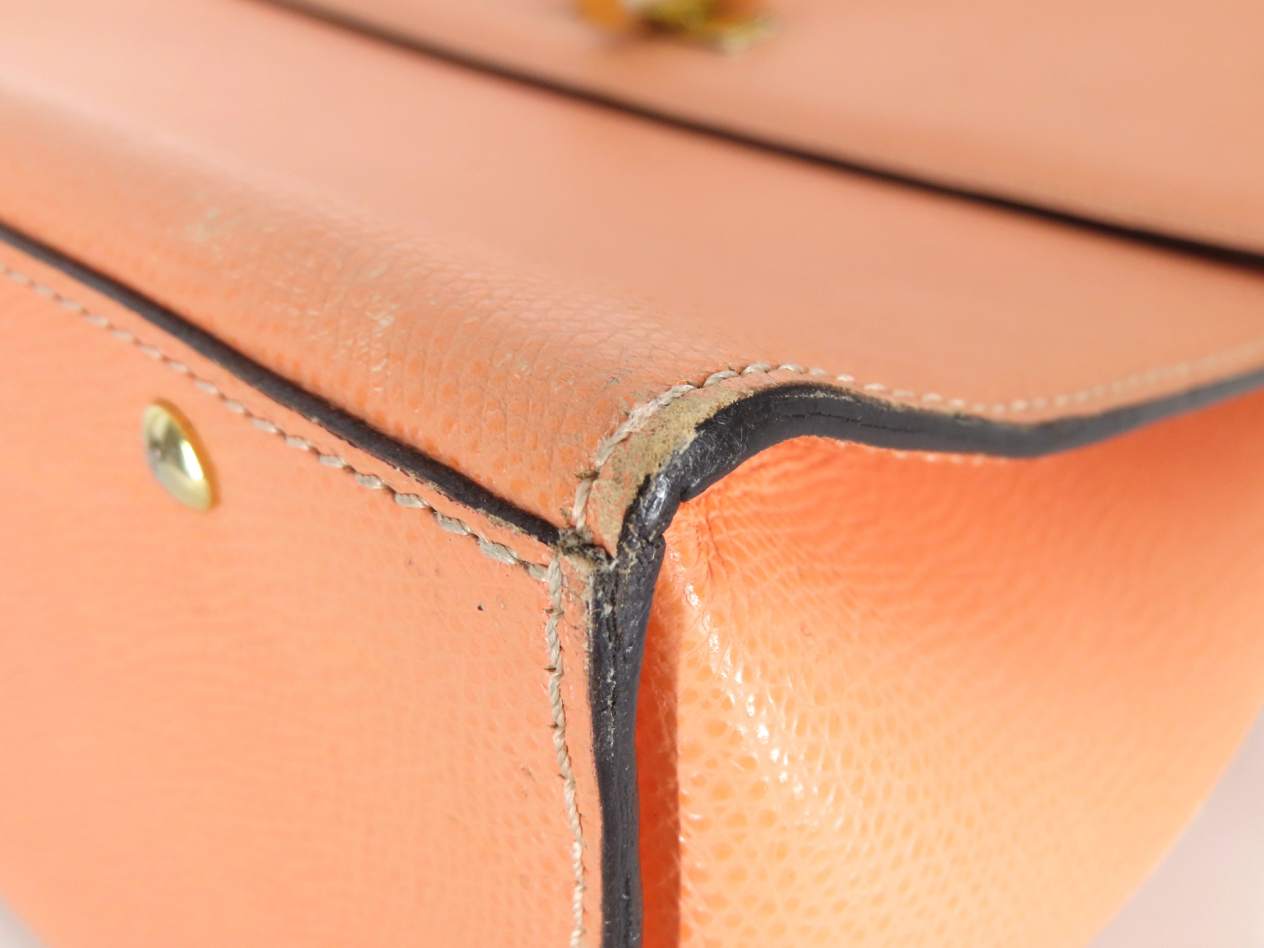 KR- Top Handle Bag Orange Handbag — view 7