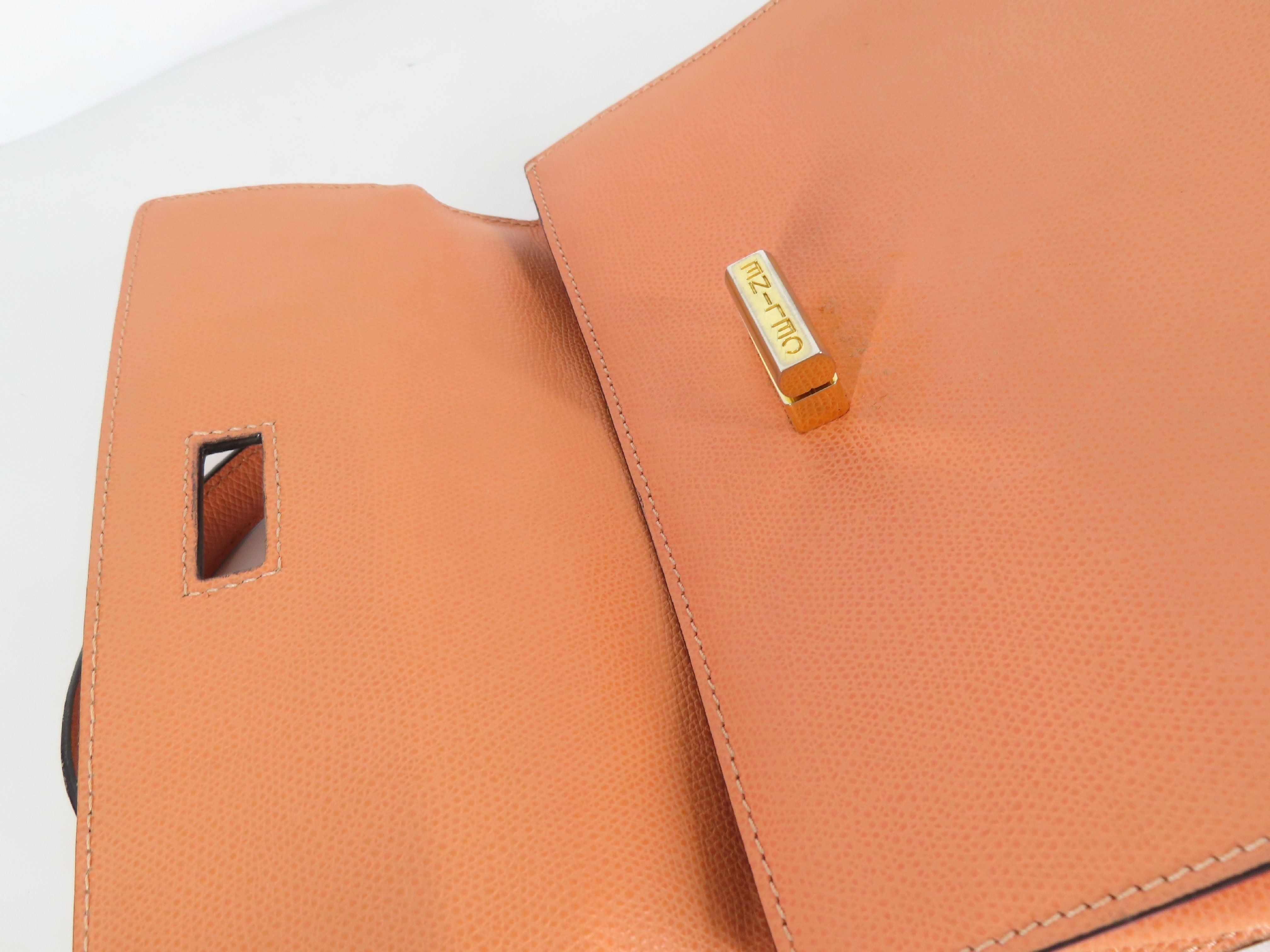 KR- Top Handle Bag Orange Handbag — view 9