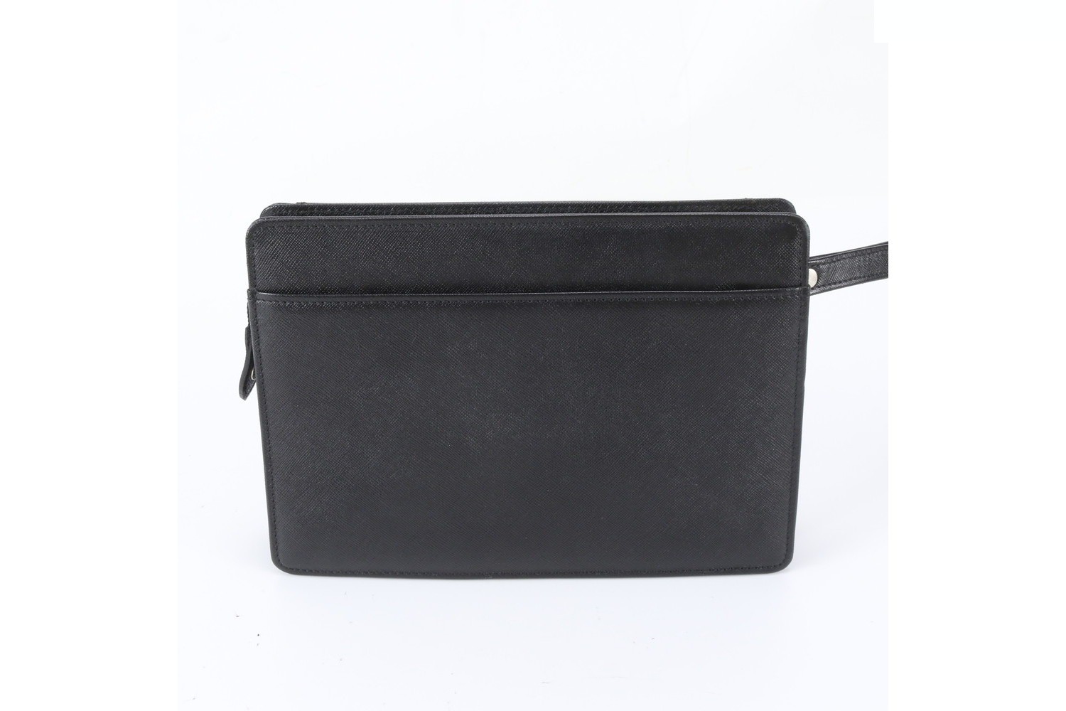 Leather second bag, clutch, pouch, for commuting. — view 3