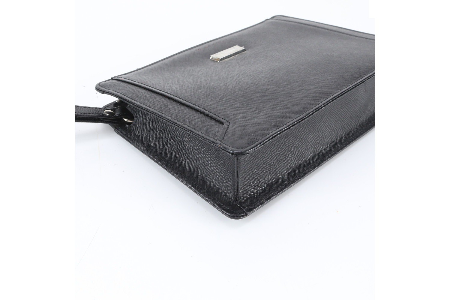 Leather second bag, clutch, pouch, for commuting. — view 4