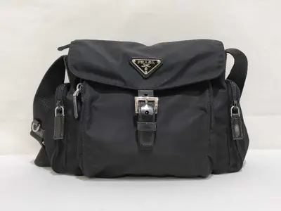 Nylon Prada Shoulder Bag Black Shoulder Bag