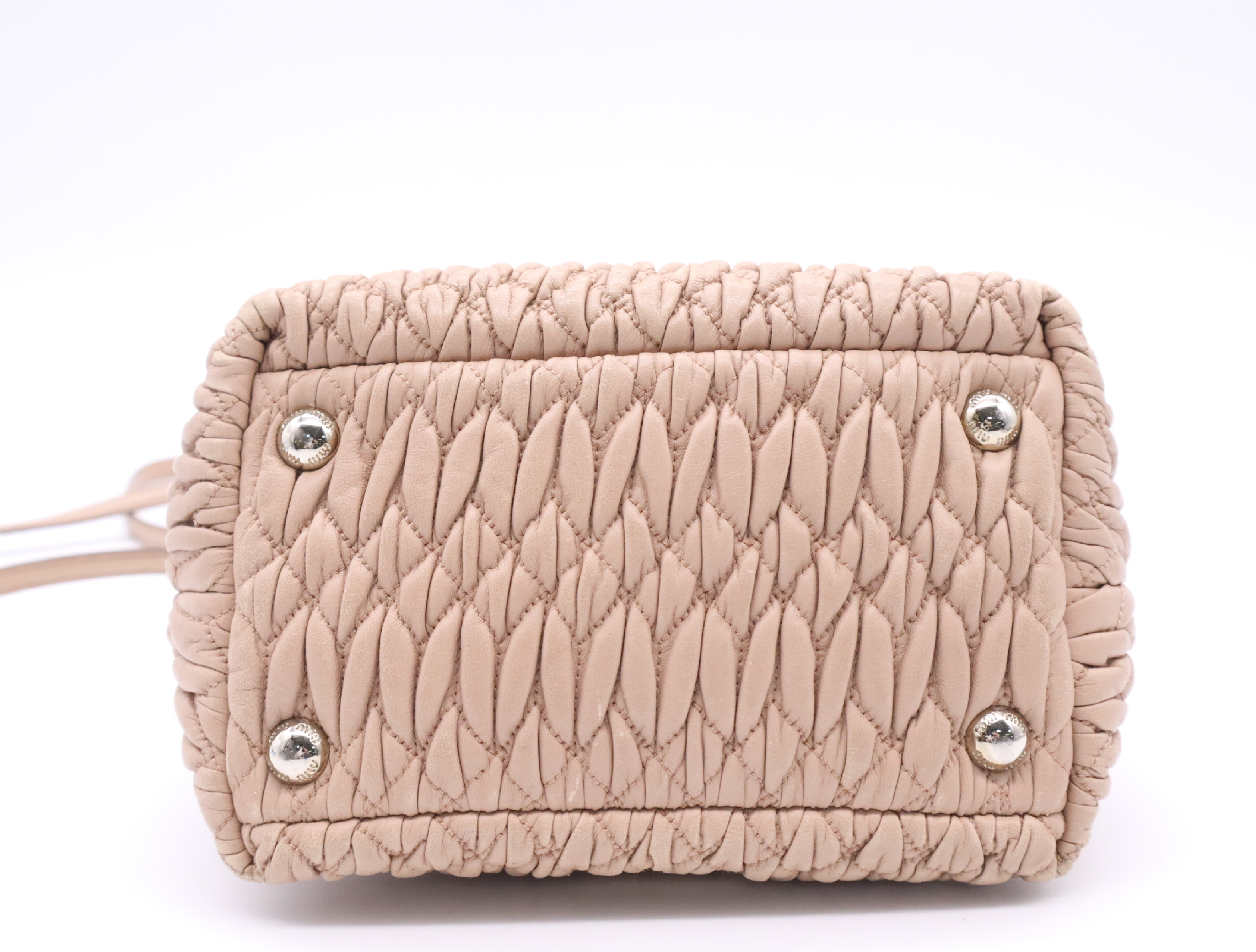 Leather Handbag, Pink, Silver Hardware, with Shoulder Strap — view 4