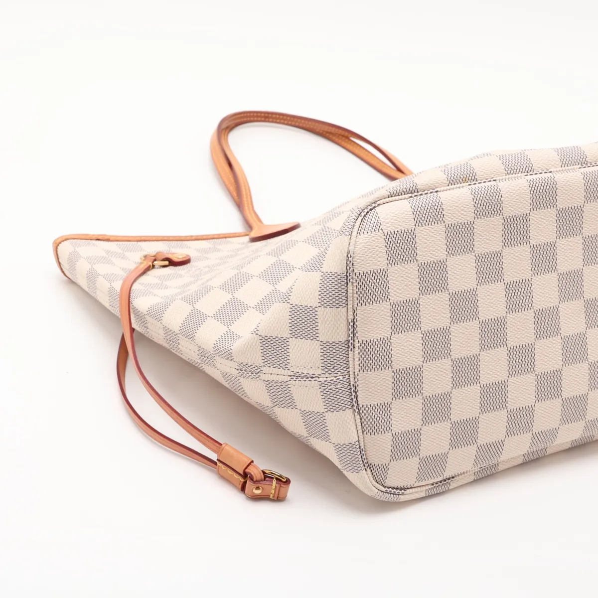 Damier Azur Neverfull MM N41605 White (RFID detected) — view 4