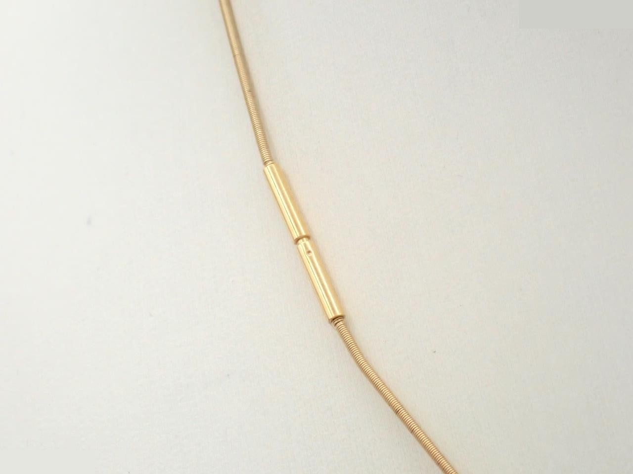 H Cube Gage d'H Necklace, Pink x Gold, Chain approx. 42cm — view 2
