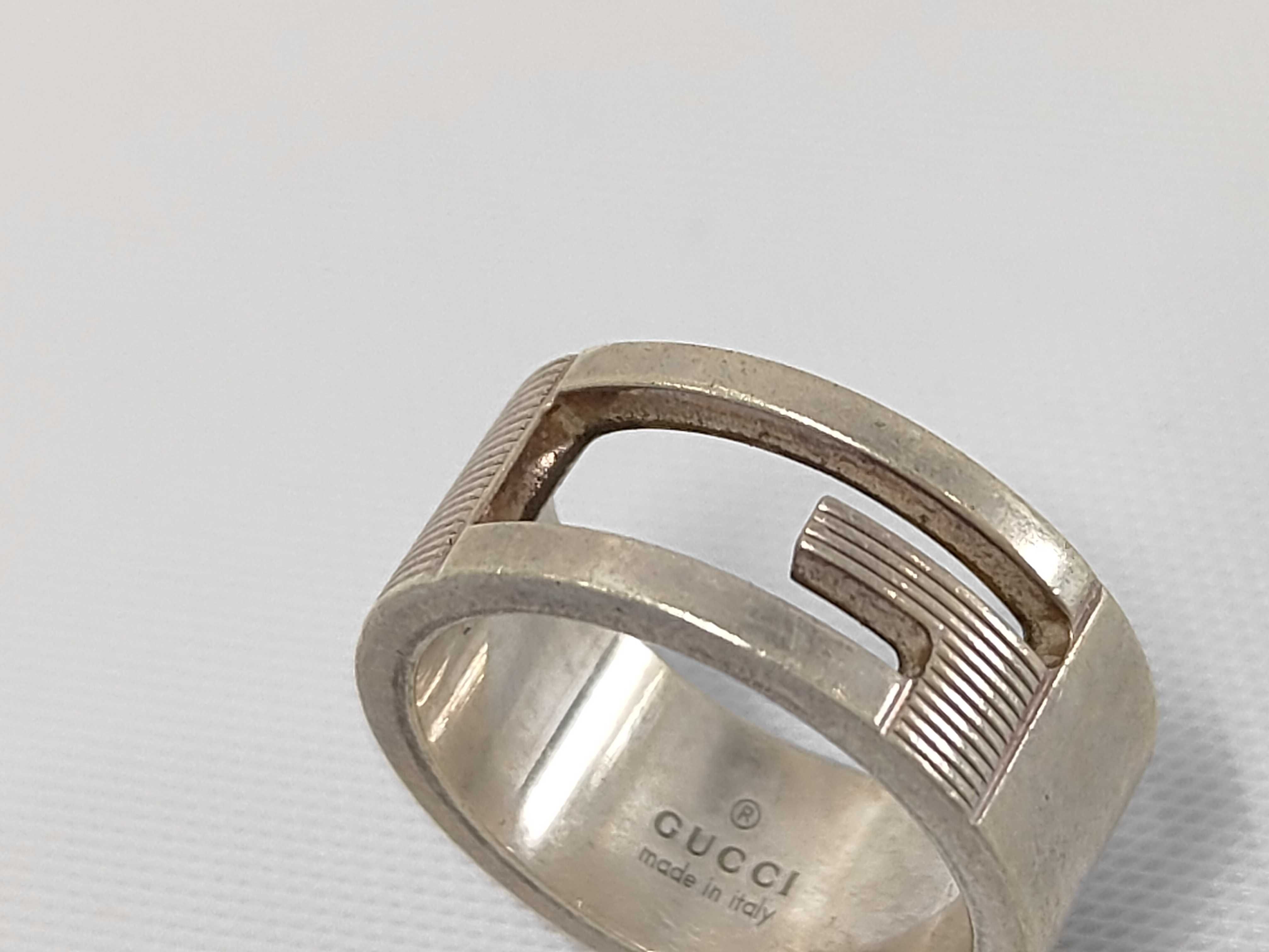 Branded G Ring, Sterling Silver 925, Size 10 — view 8