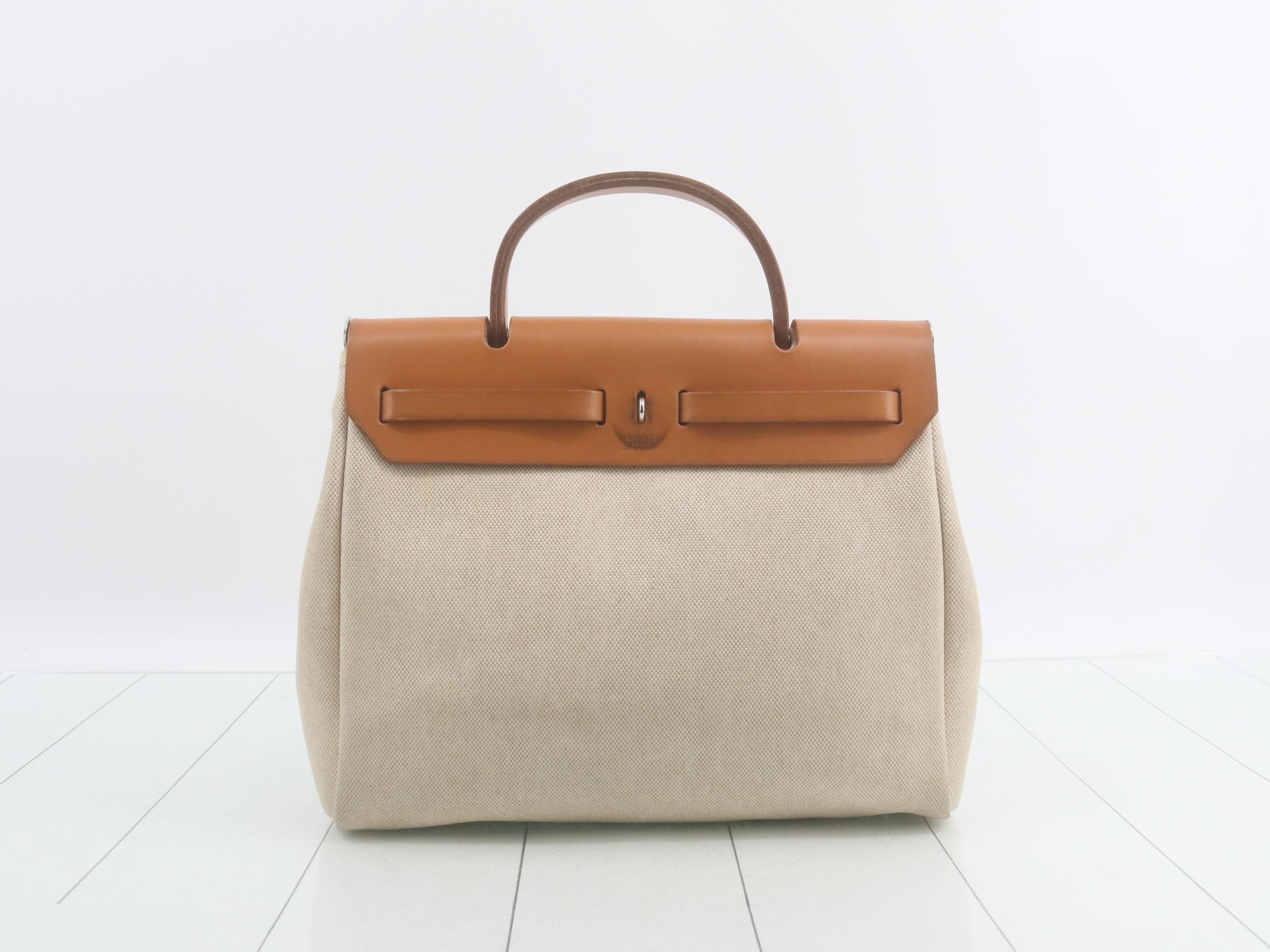 Herbag PM Natural SV Toile H Leather C Stamp — view 2