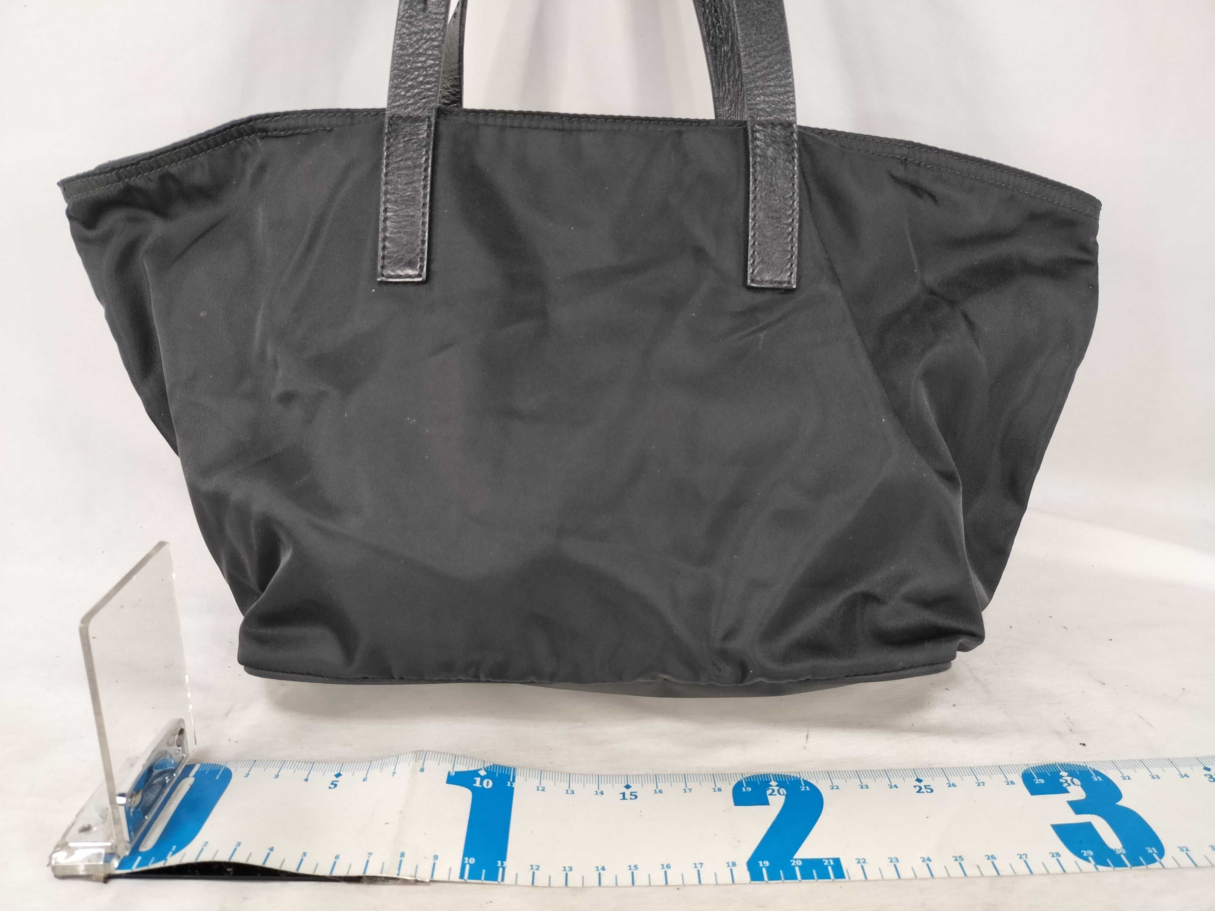Nylon Prada Triangle Logo Nylon Tote Bag — view 2