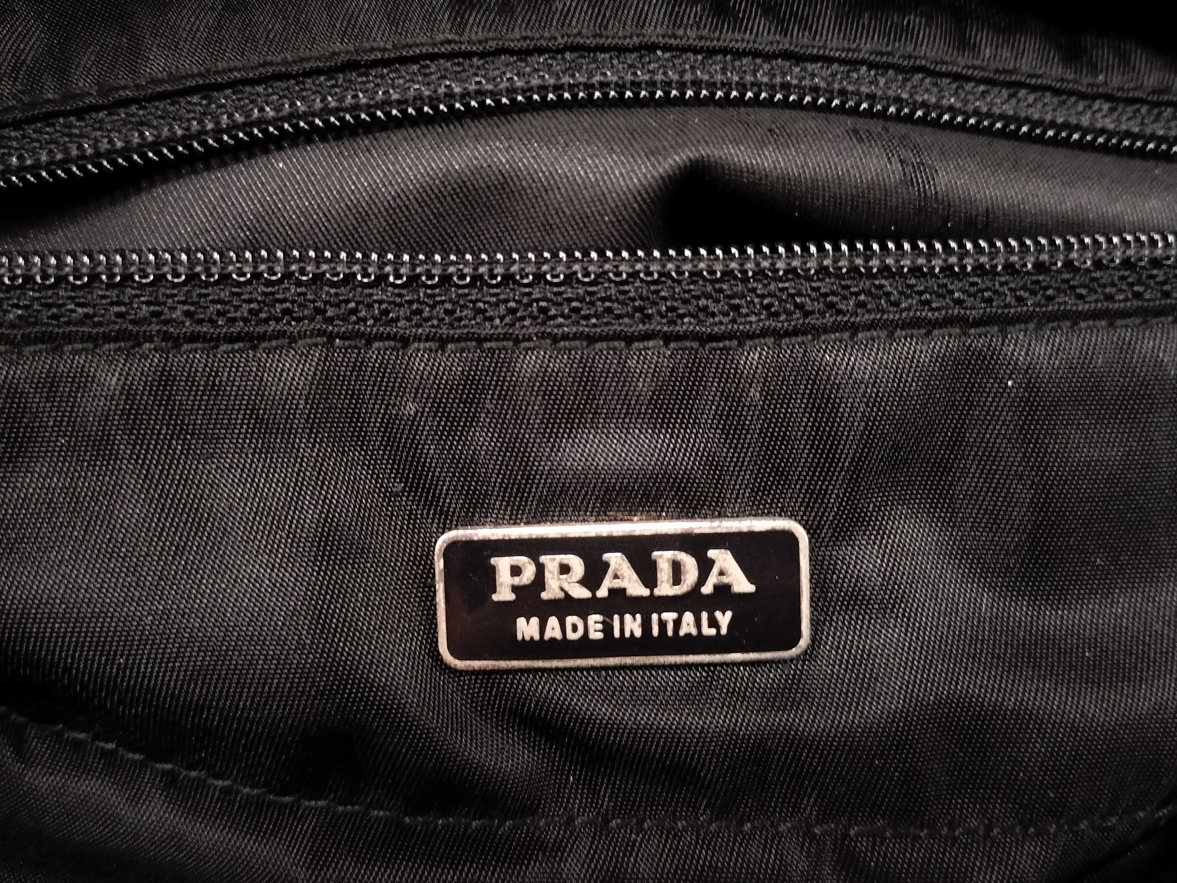 Nylon Prada Triangle Logo Nylon Tote Bag — view 12