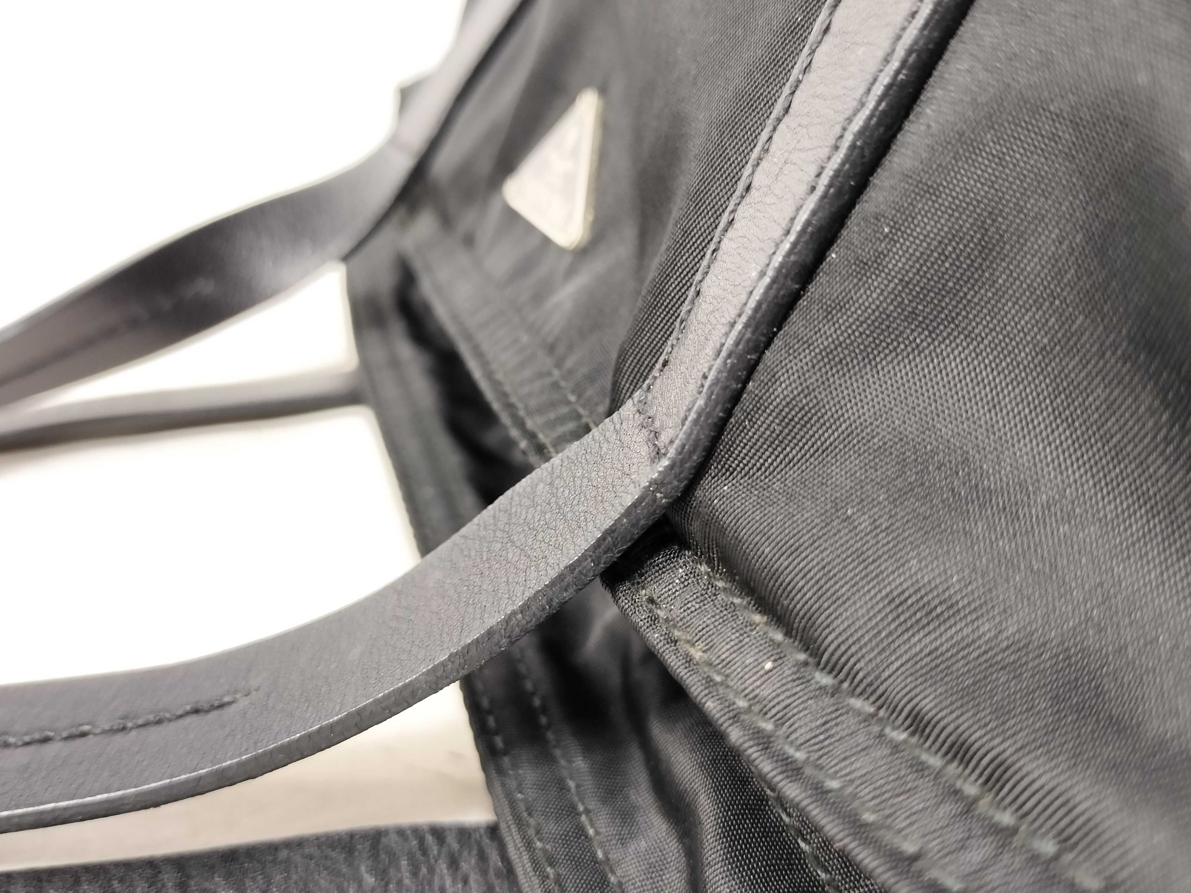 Nylon Prada Triangle Logo Nylon Tote Bag — view 5