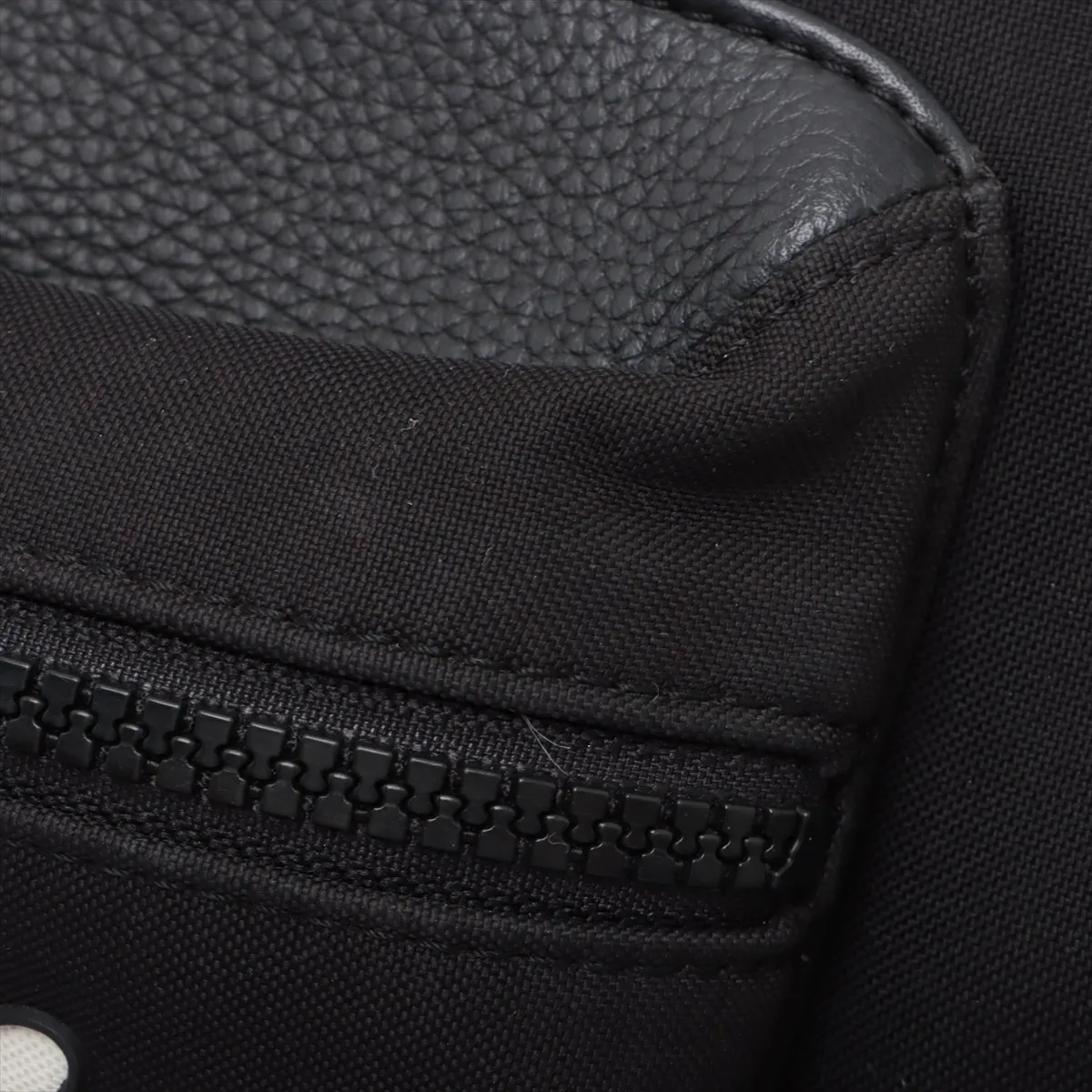 x KAWS Bee Nylon x Leather Backpack/Rucksack, Black — view 11