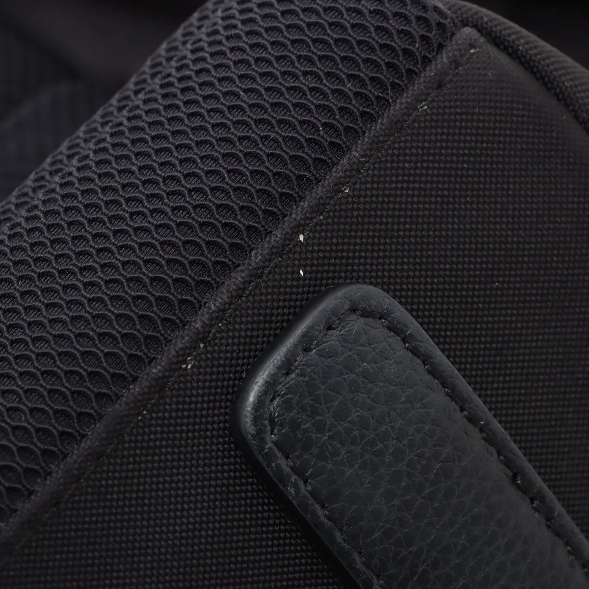 x KAWS Bee Nylon x Leather Backpack/Rucksack, Black — view 14