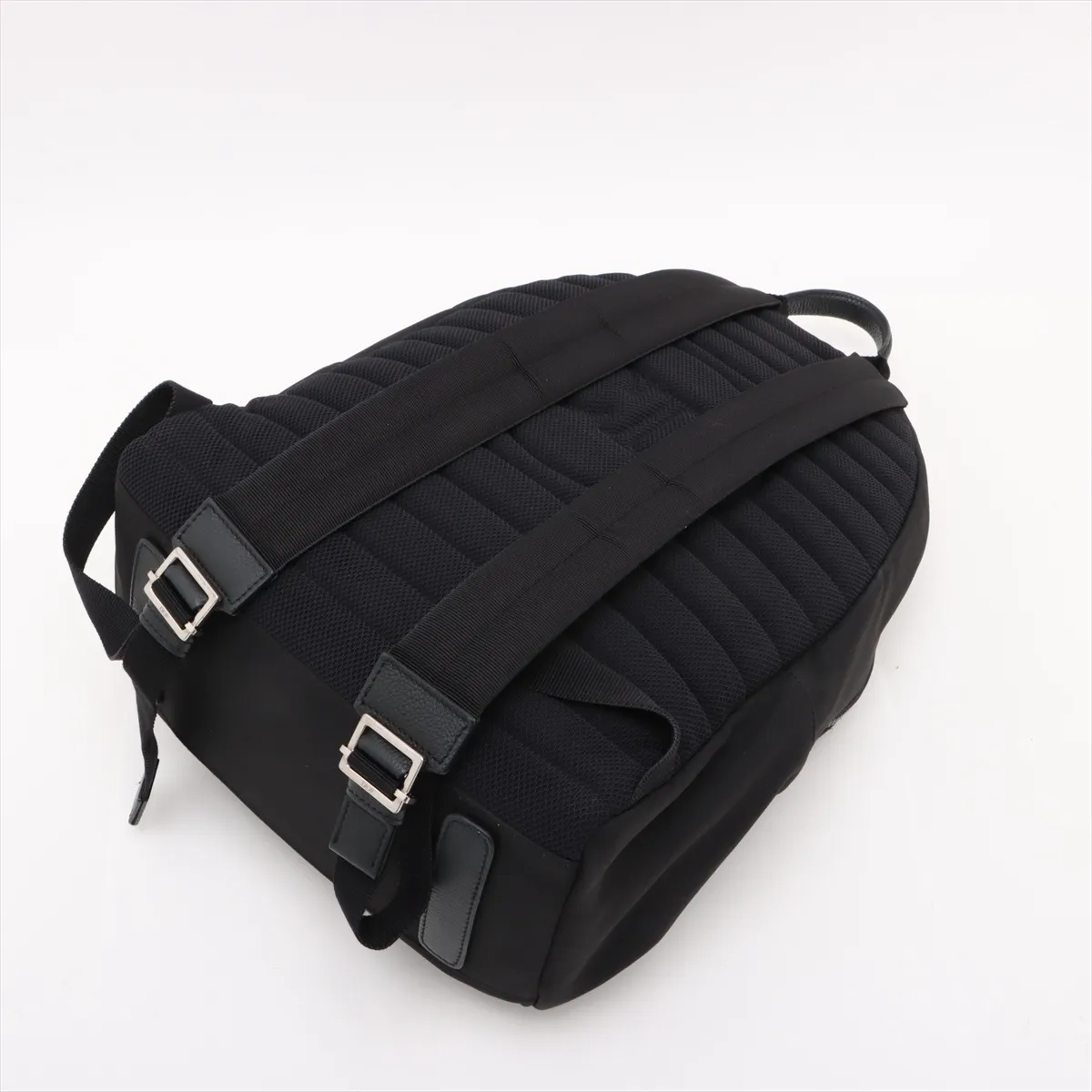 x KAWS Bee Nylon x Leather Backpack/Rucksack, Black — view 5