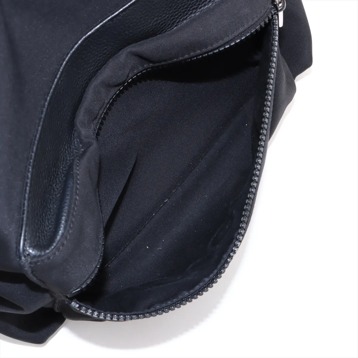 x KAWS Bee Nylon x Leather Backpack/Rucksack, Black — view 9