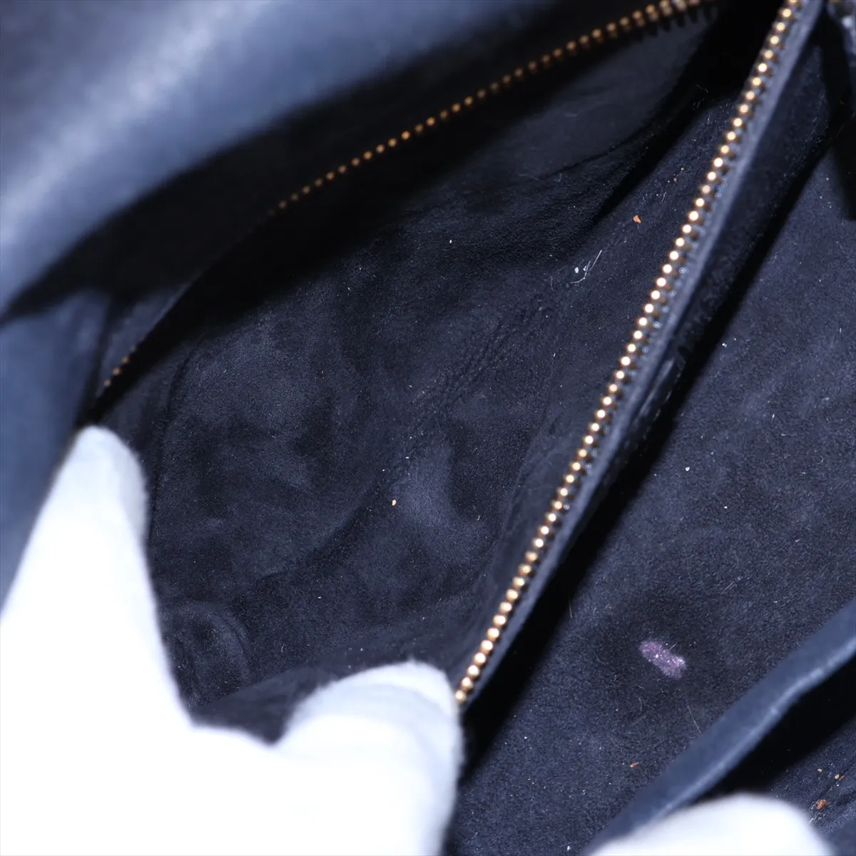 Cannage Lady Dior Leather Handbag, Black, with Mitzah — view 8